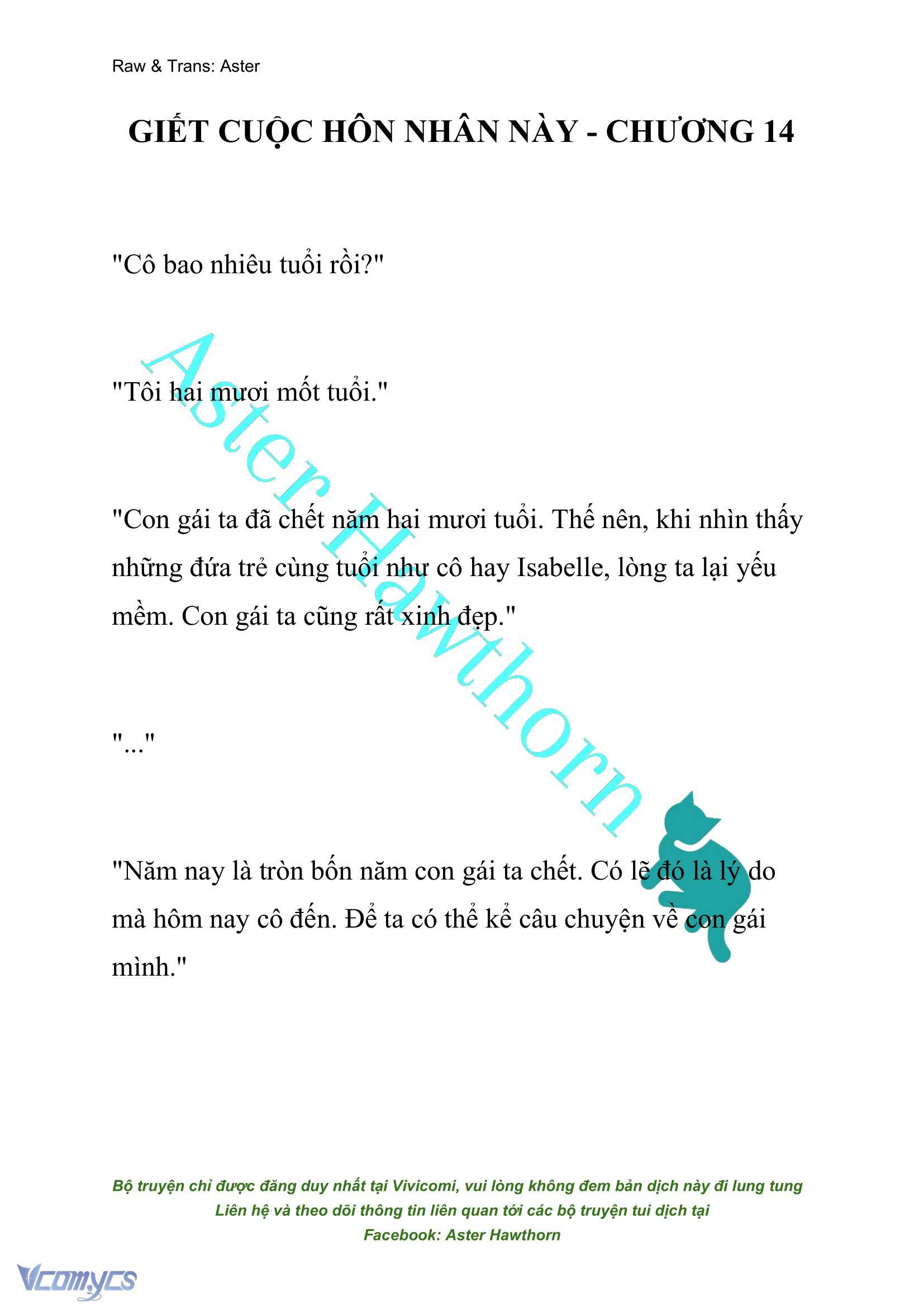 [NOVEL] Giết Cuộc Hôn Nhân Này Chap 14 - Trang 2