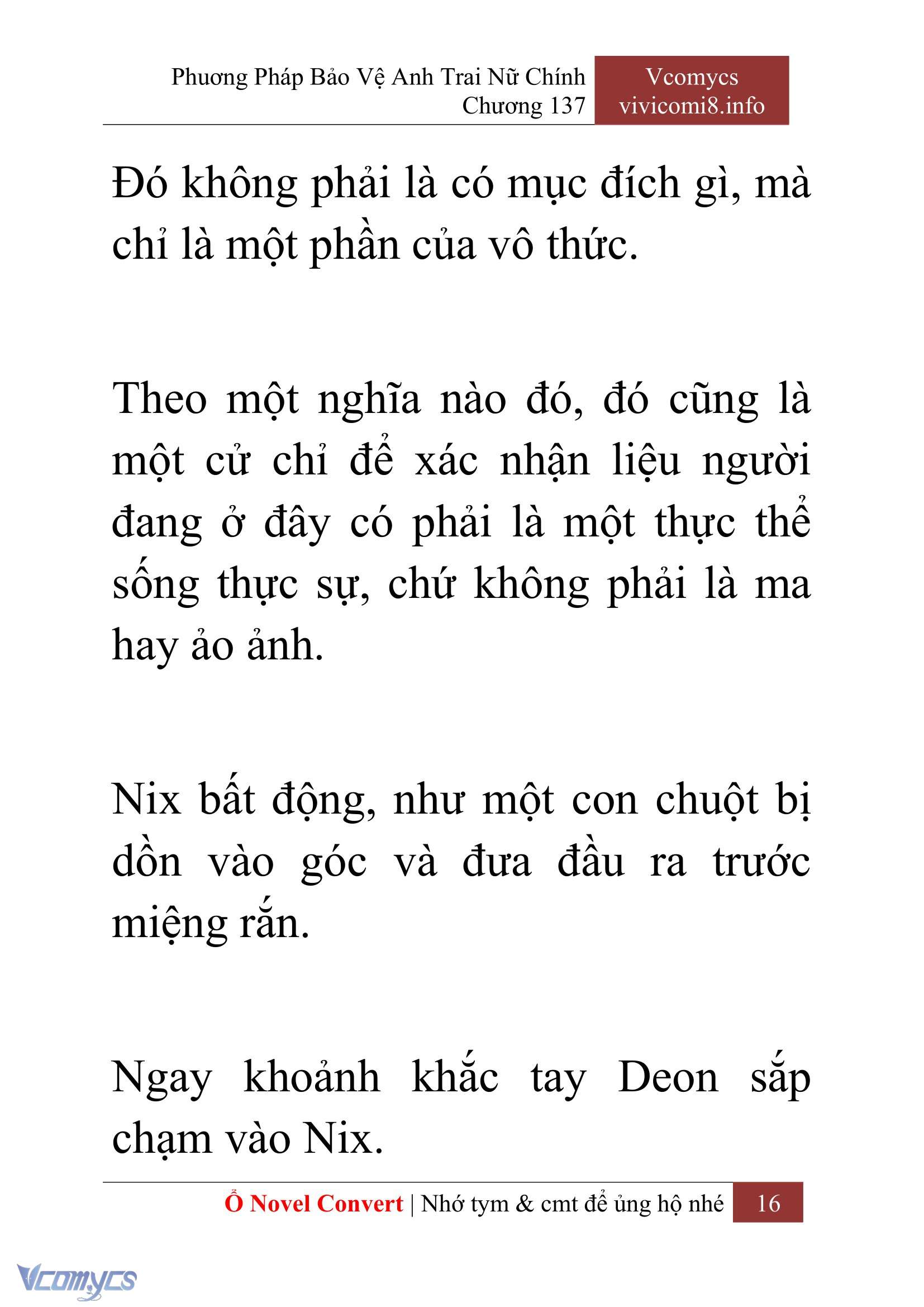 [Novel] Phương Pháp Bảo Vệ Anh Trai Nữ Chính Chap 137 - Next Chap 138