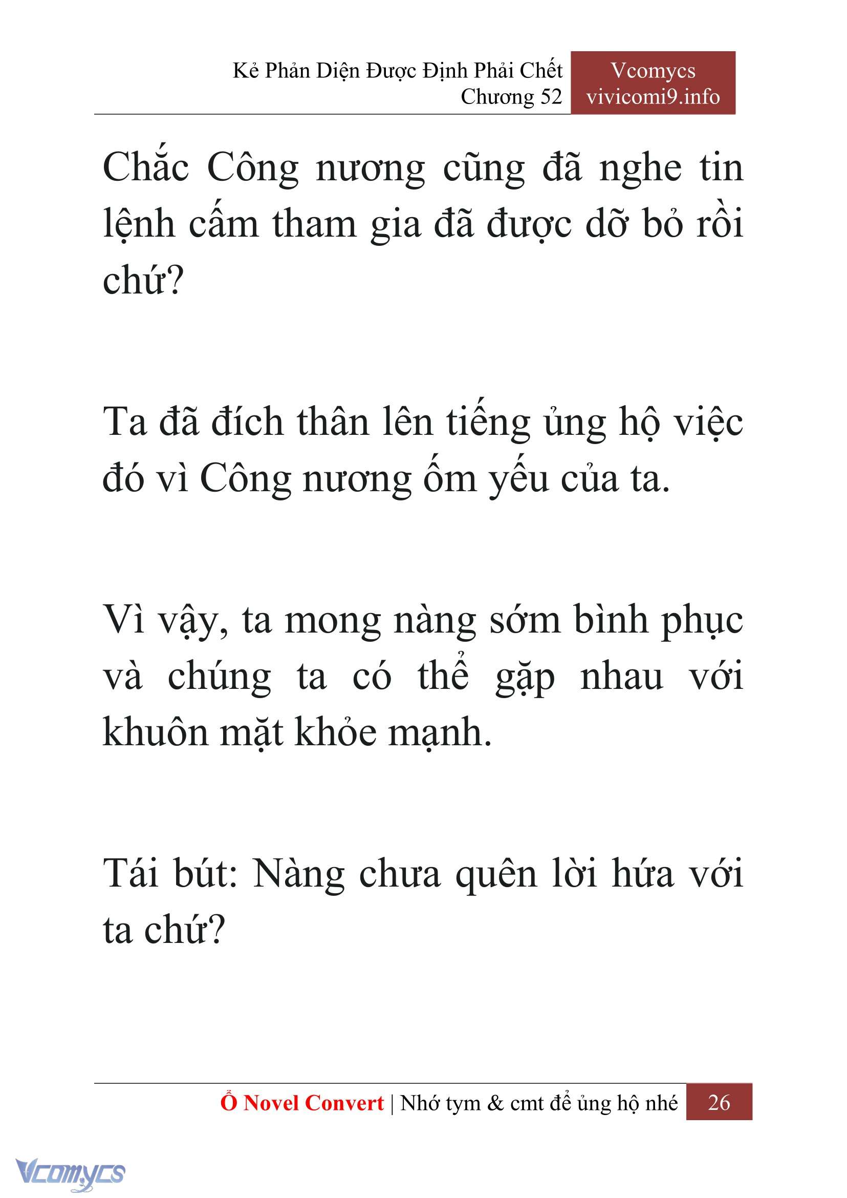[Novel] Kẻ Phản Diện Được Định Phải Chết Chap 52 - Next 