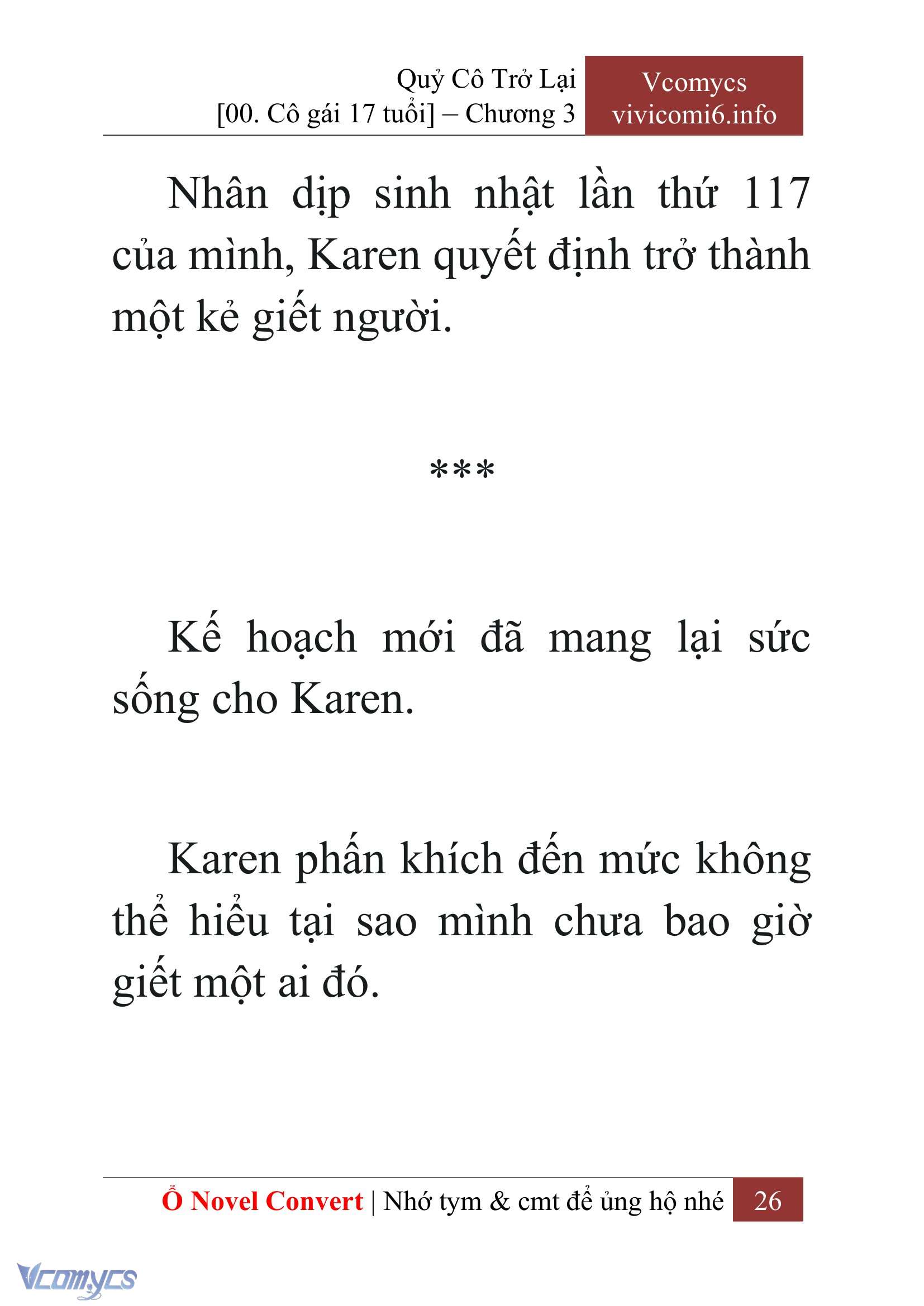 [Novel] Quý Cô Trở Lại Chap 3 - Next Chap 4