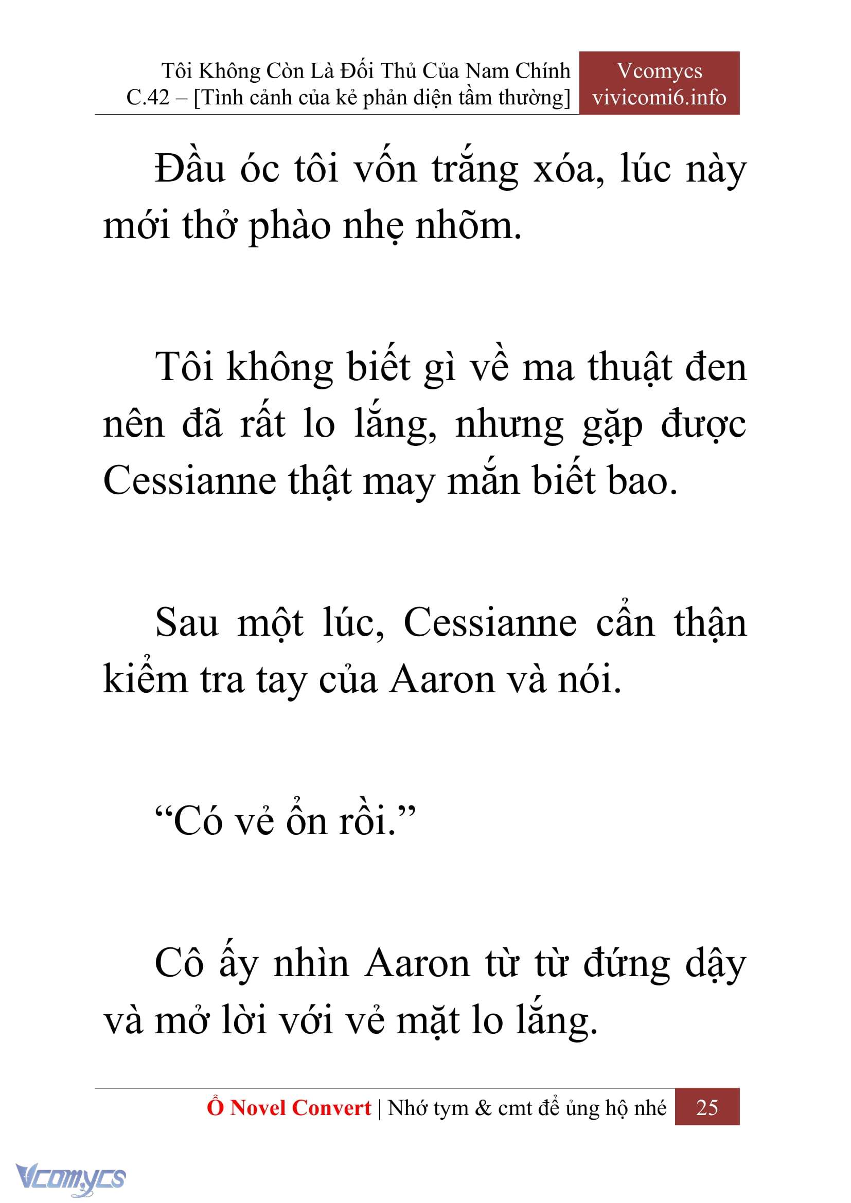 [Novel] Tôi Không Còn Là Đối Thủ Của Nam Chính Chap 42 - Next Chap 43