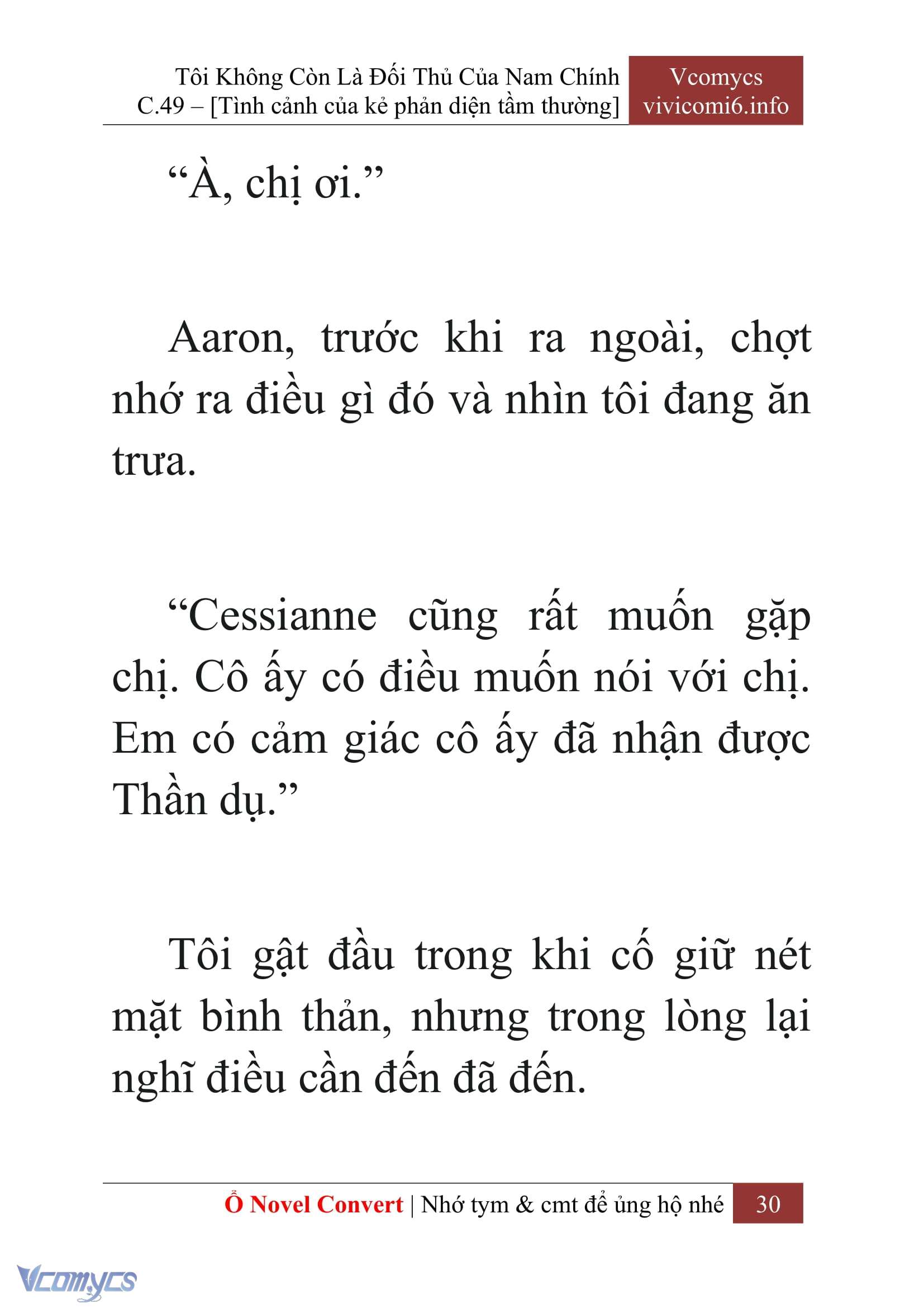 [Novel] Tôi Không Còn Là Đối Thủ Của Nam Chính Chap 49 - Next Chap 50