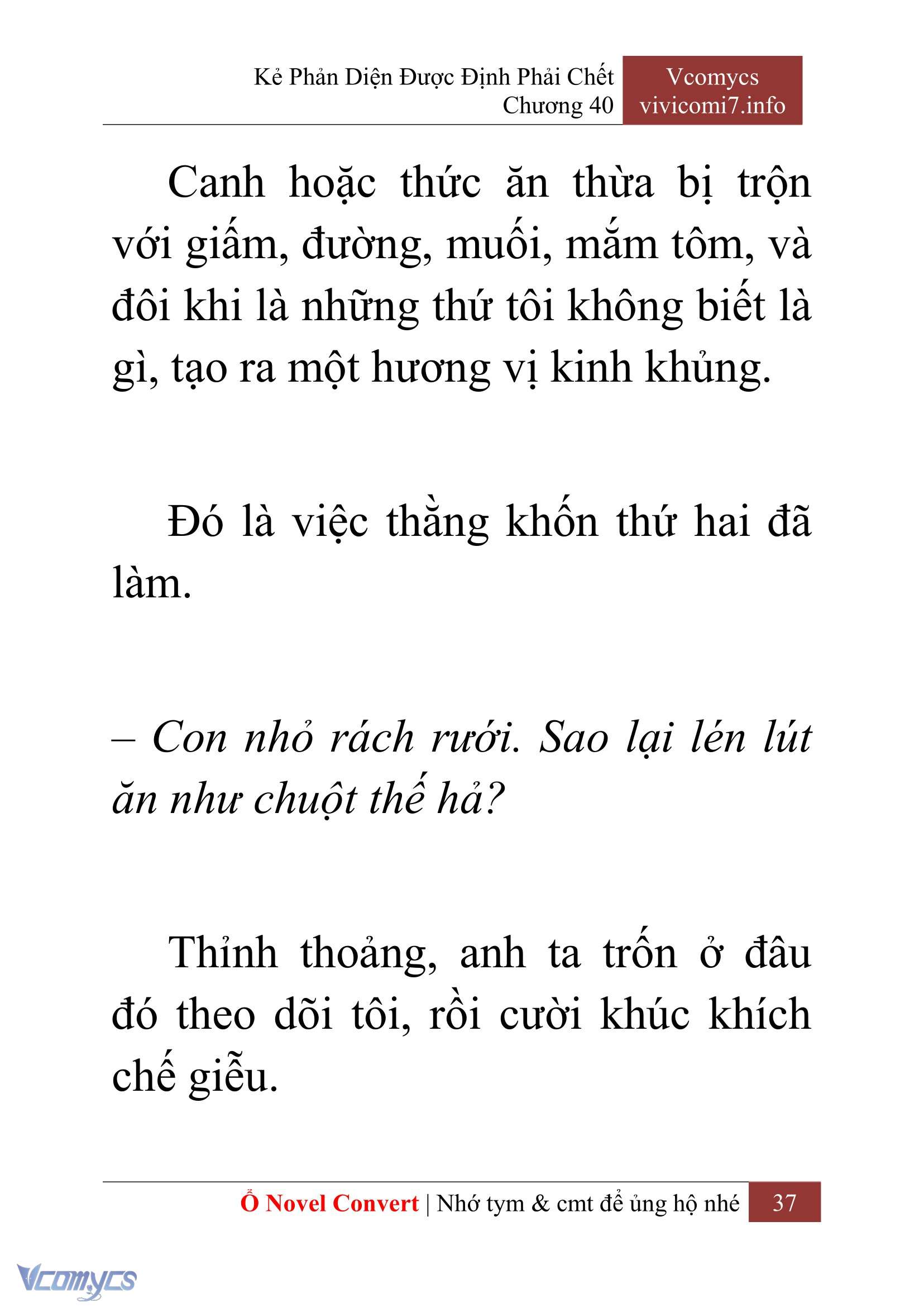 [Novel] Kẻ Phản Diện Được Định Phải Chết Chap 40 - Trang 2