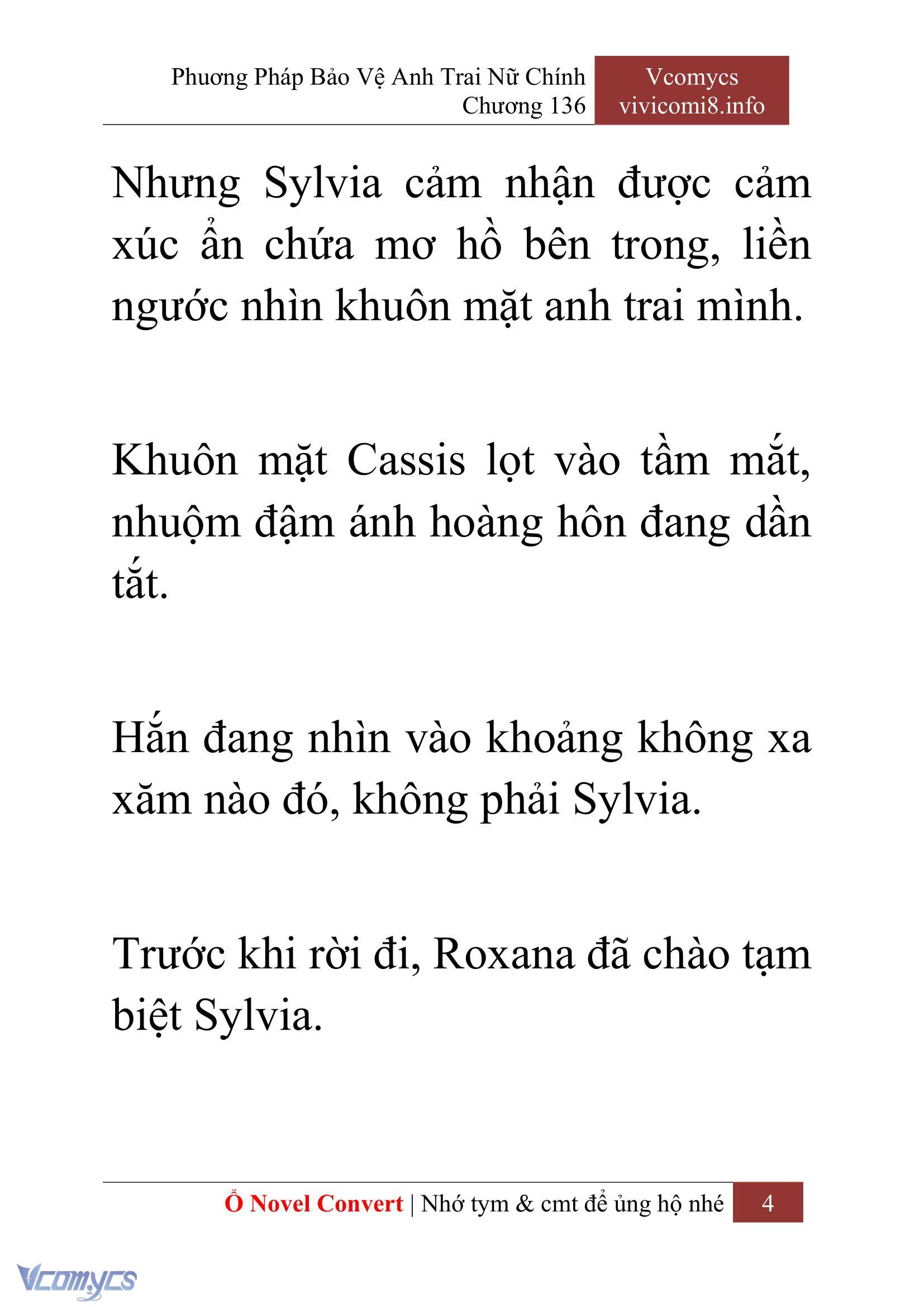 [Novel] Phương Pháp Bảo Vệ Anh Trai Nữ Chính Chap 136 - Next Chap 137
