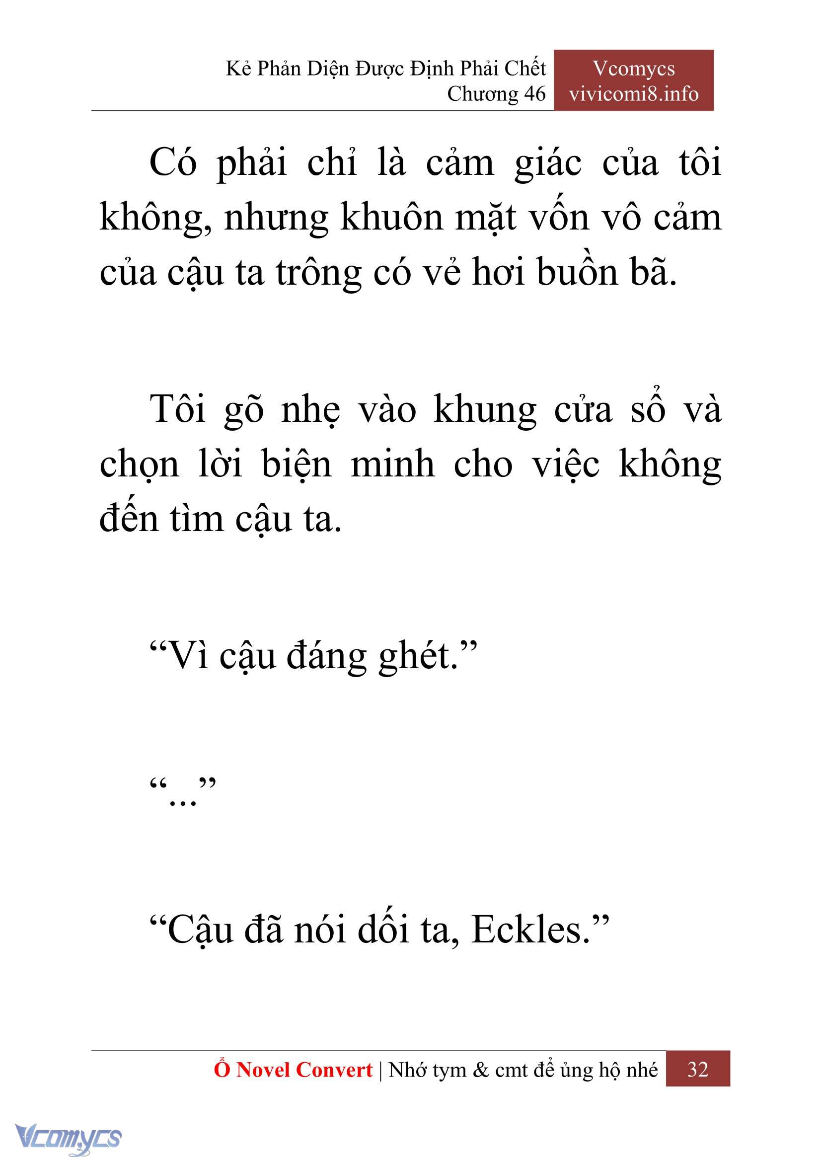 [Novel] Kẻ Phản Diện Được Định Phải Chết Chap 46 - Next Chap 47