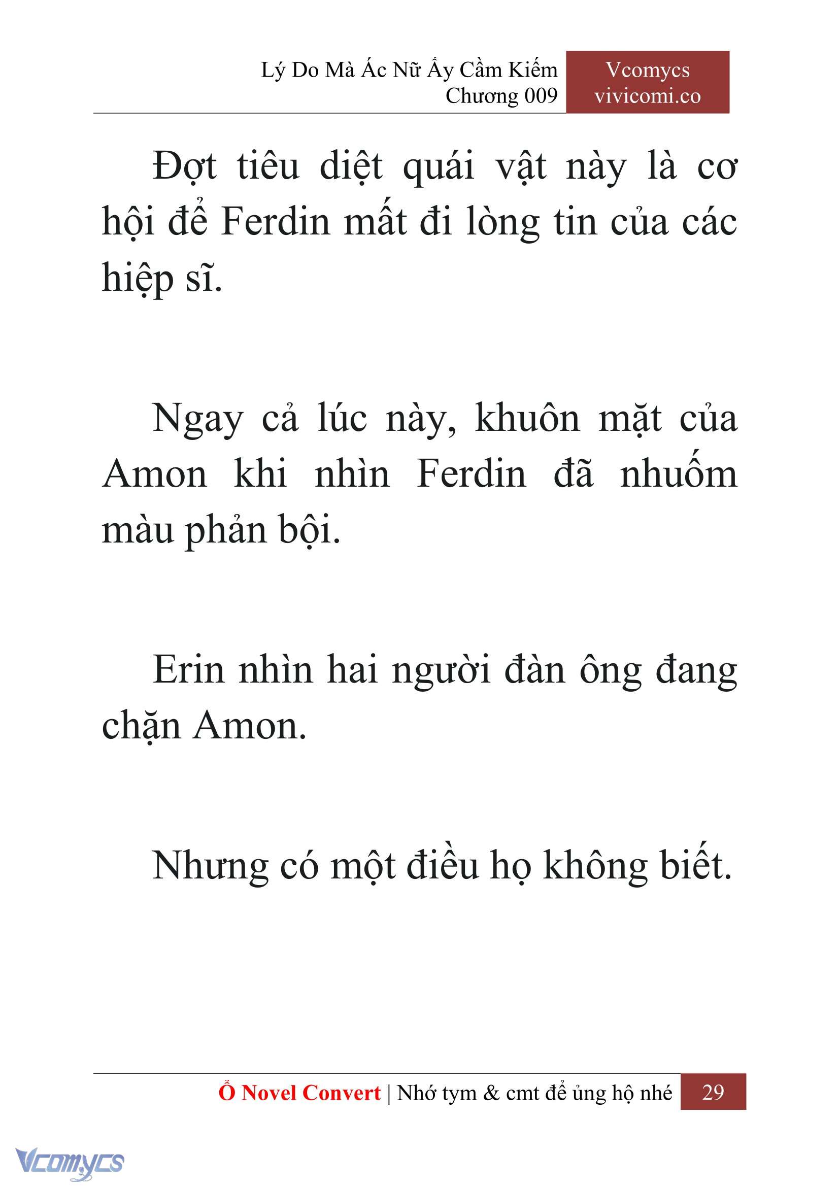 [Novel] Lý Do Mà Ác Nữ Ấy Cầm Kiếm Chap 9 - Next Chap 10