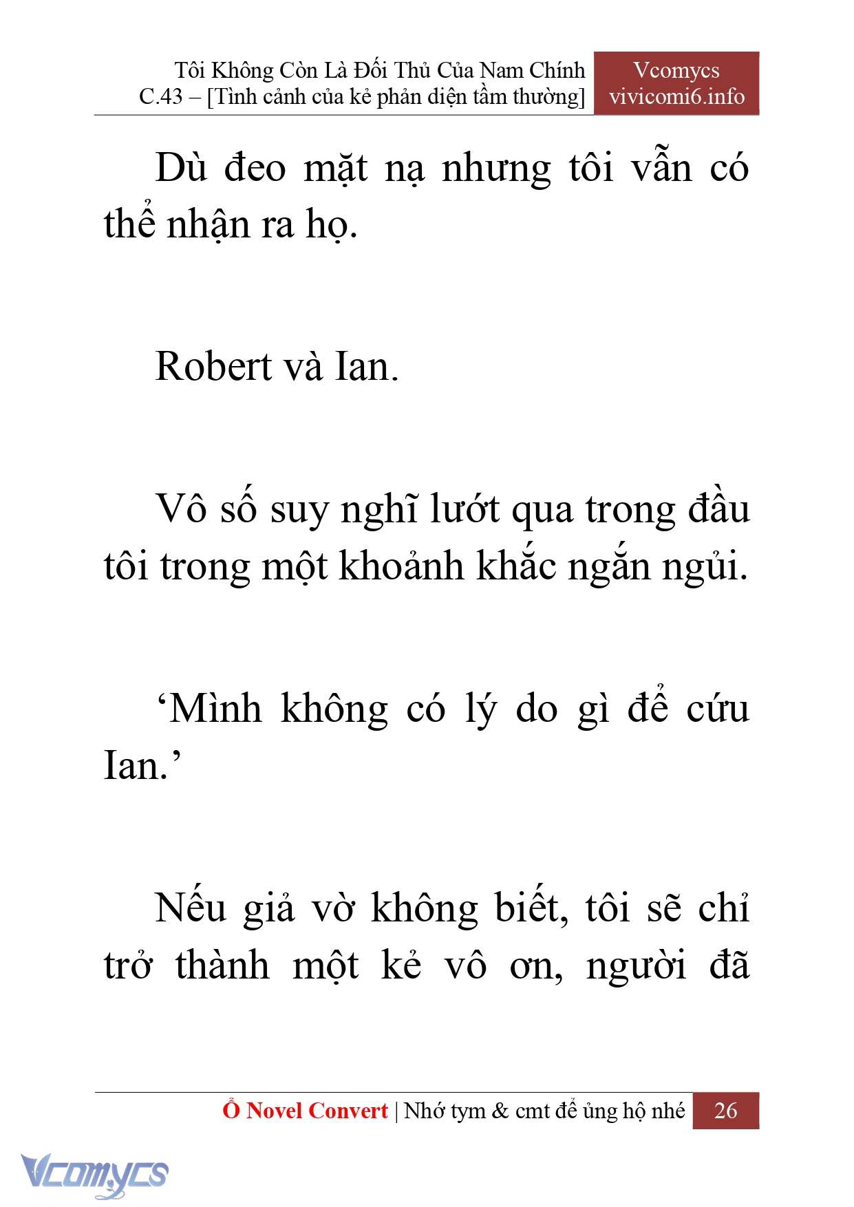 [Novel] Tôi Không Còn Là Đối Thủ Của Nam Chính Chap 43 - Next Chap 44