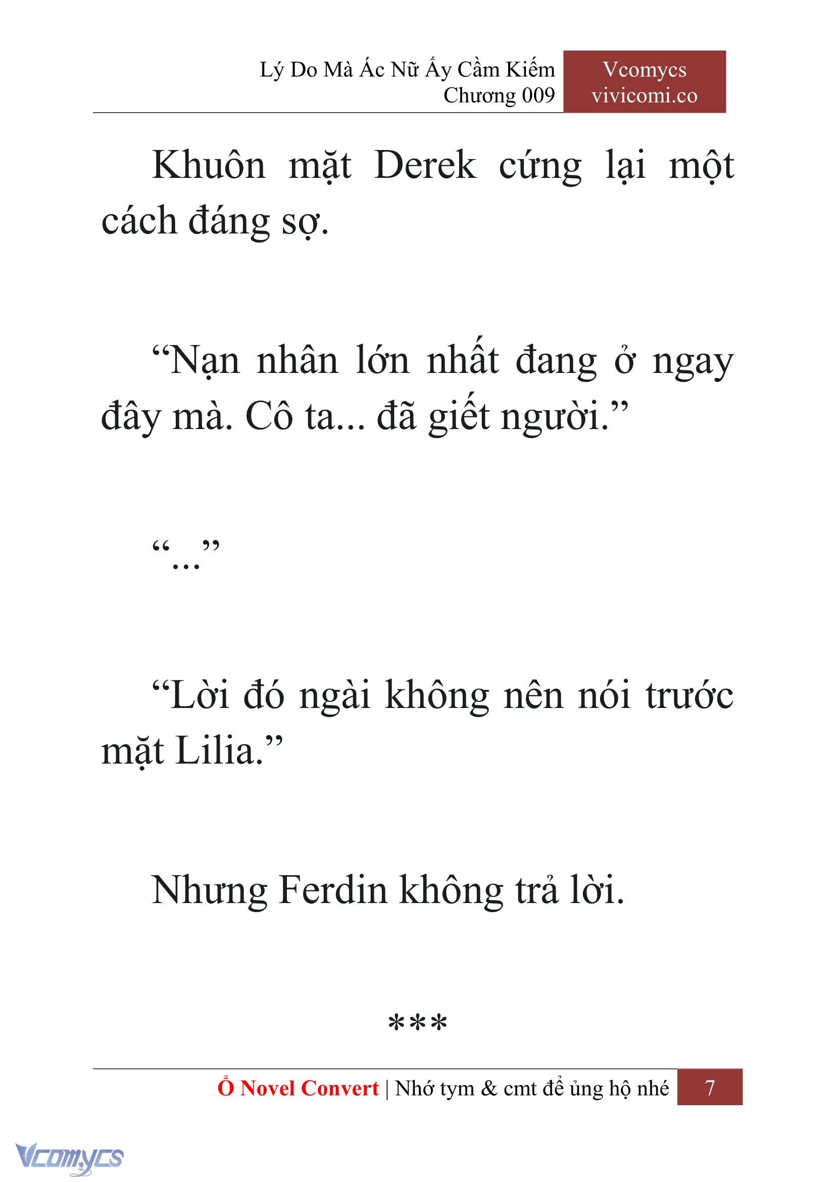 [Novel] Lý Do Mà Ác Nữ Ấy Cầm Kiếm Chap 9 - Next Chap 10