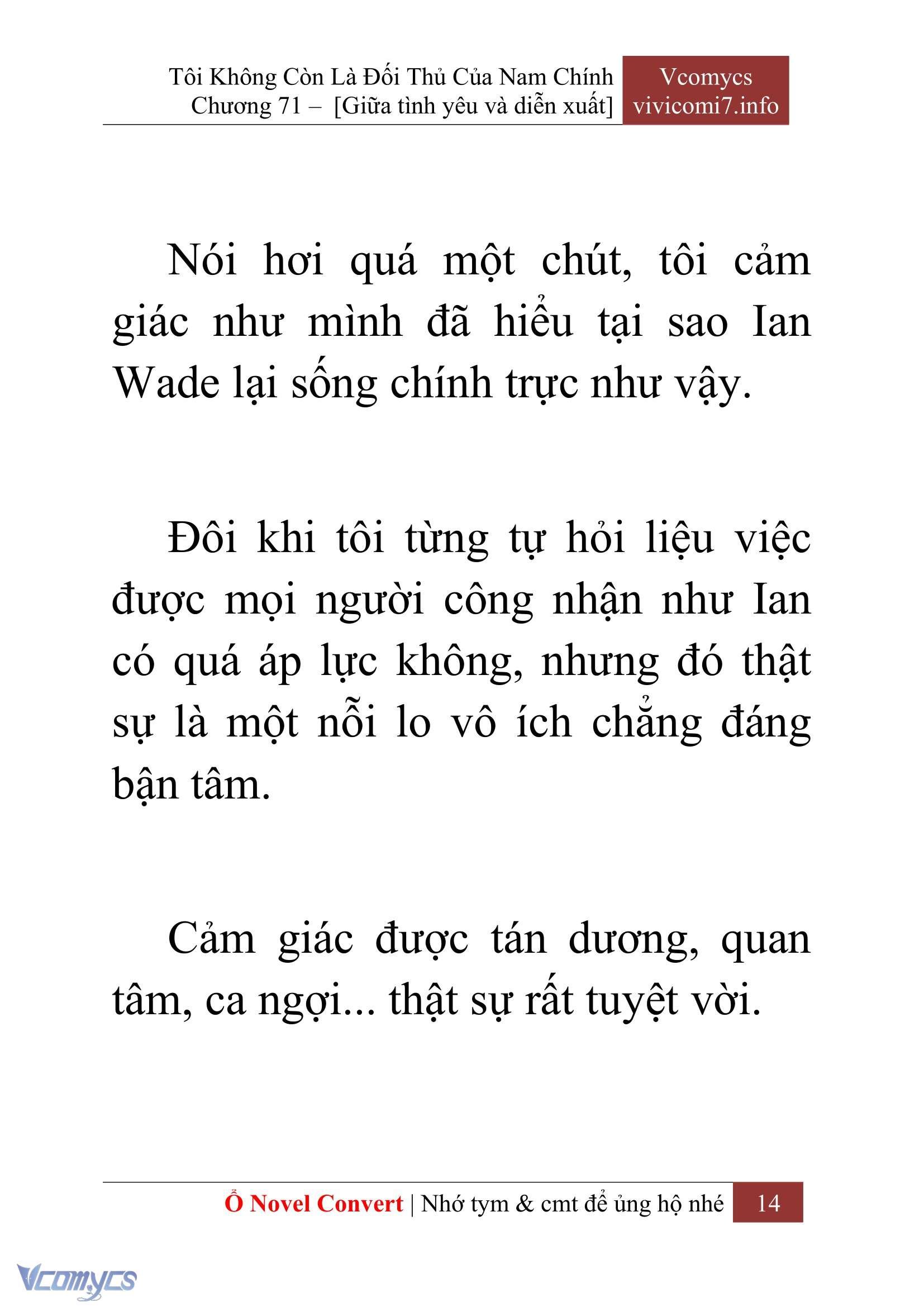 [Novel] Tôi Không Còn Là Đối Thủ Của Nam Chính Chap 71 - Trang 2