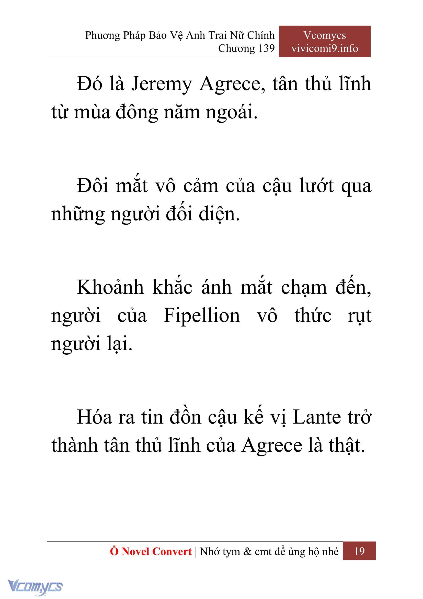 [Novel] Phương Pháp Bảo Vệ Anh Trai Nữ Chính Chap 139 - Next 