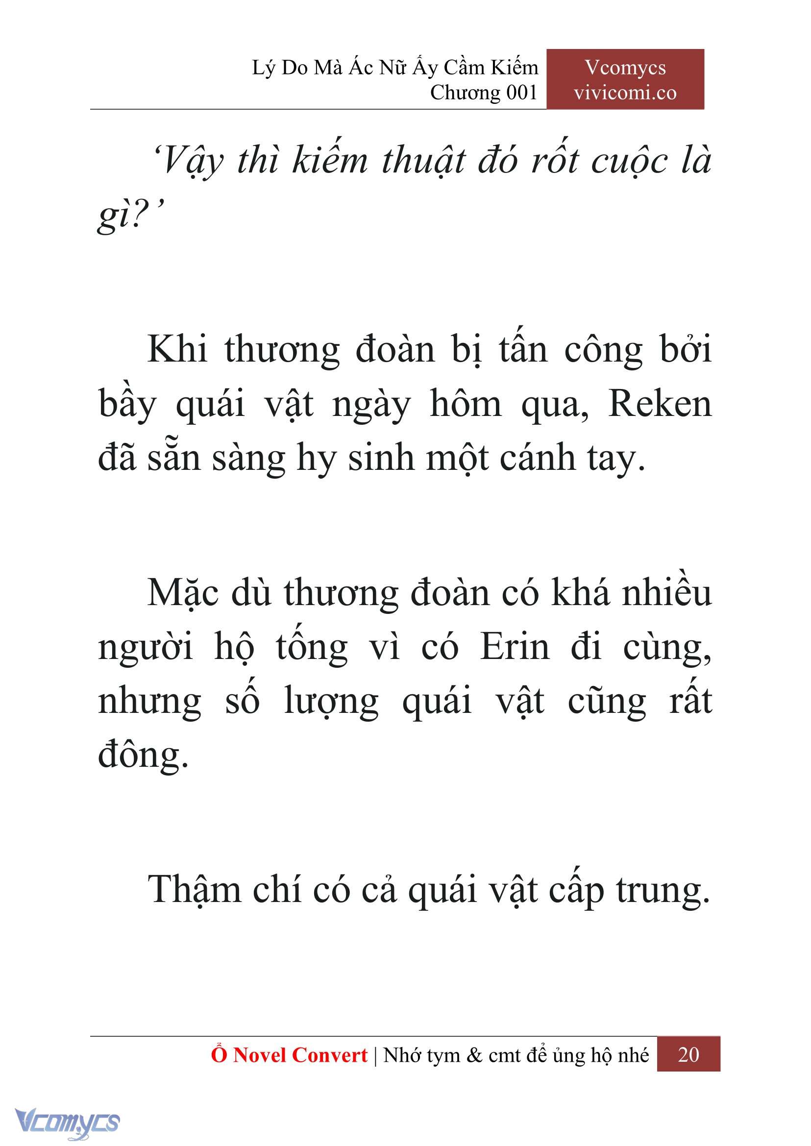 [Novel] Lý Do Mà Ác Nữ Ấy Cầm Kiếm Chap 1 - Trang 2