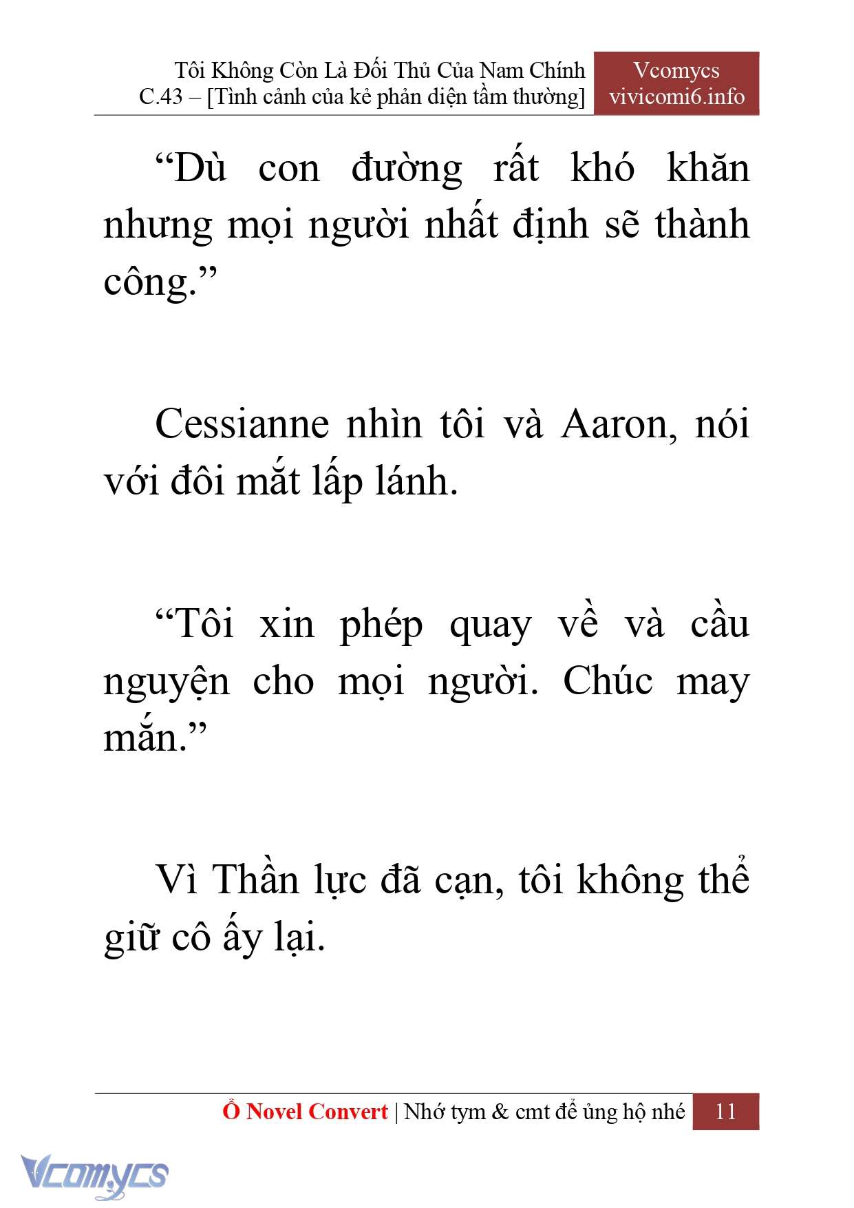 [Novel] Tôi Không Còn Là Đối Thủ Của Nam Chính Chap 43 - Next Chap 44