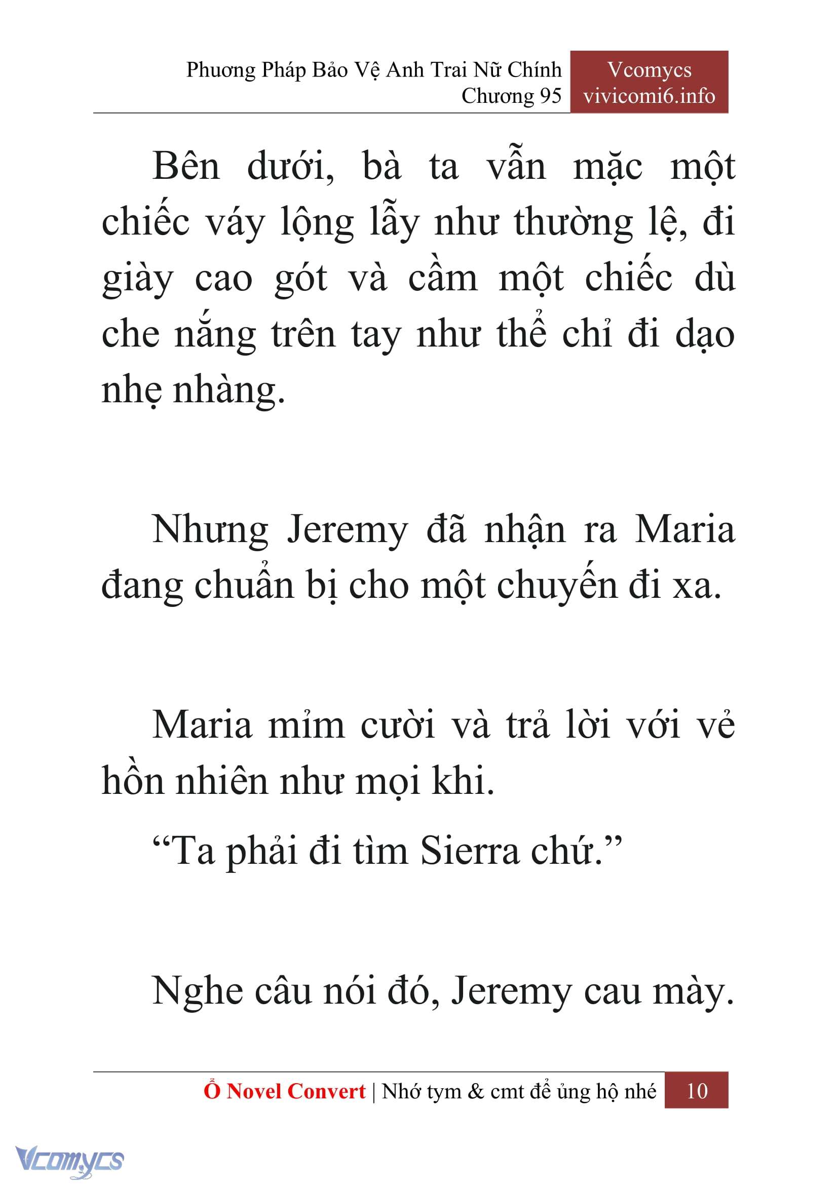 [Novel] Phương Pháp Bảo Vệ Anh Trai Nữ Chính Chap 95 - Next Chap 96
