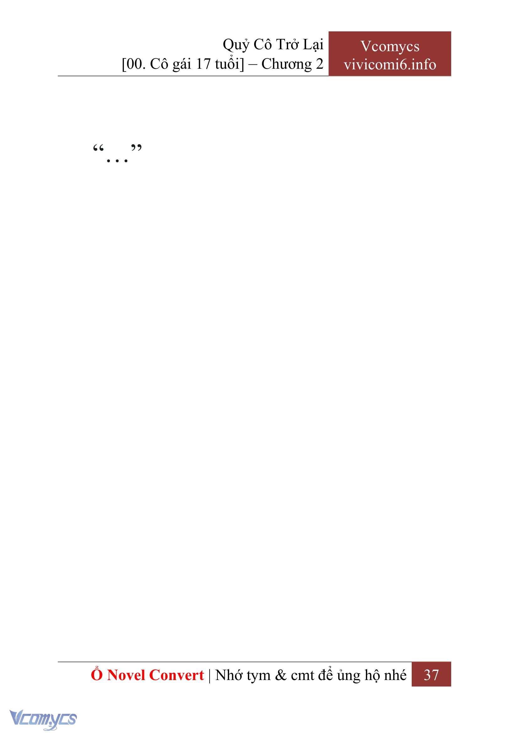 [Novel] Quý Cô Trở Lại Chap 2 - Next Chap 3