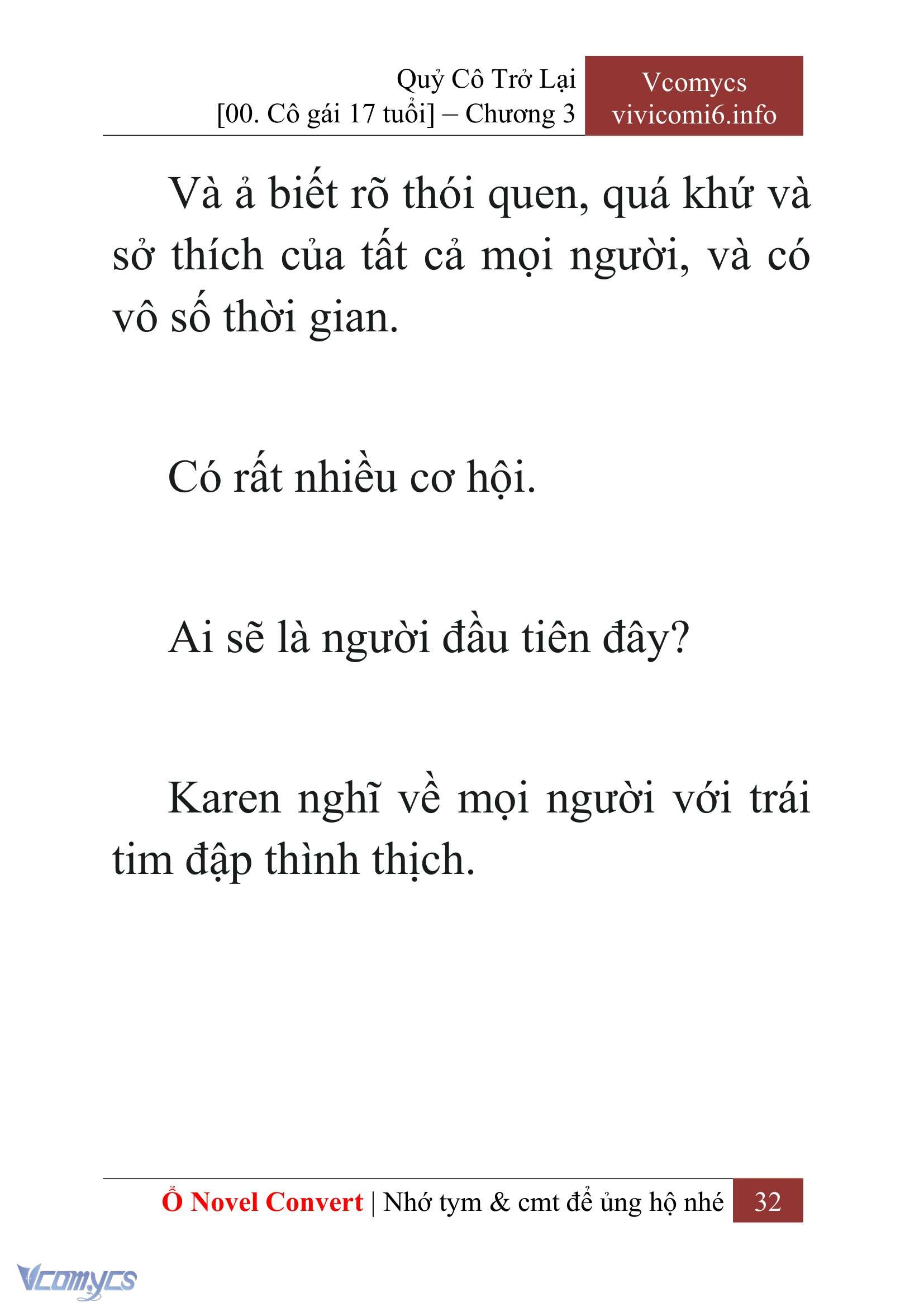 [Novel] Quý Cô Trở Lại Chap 3 - Next Chap 4