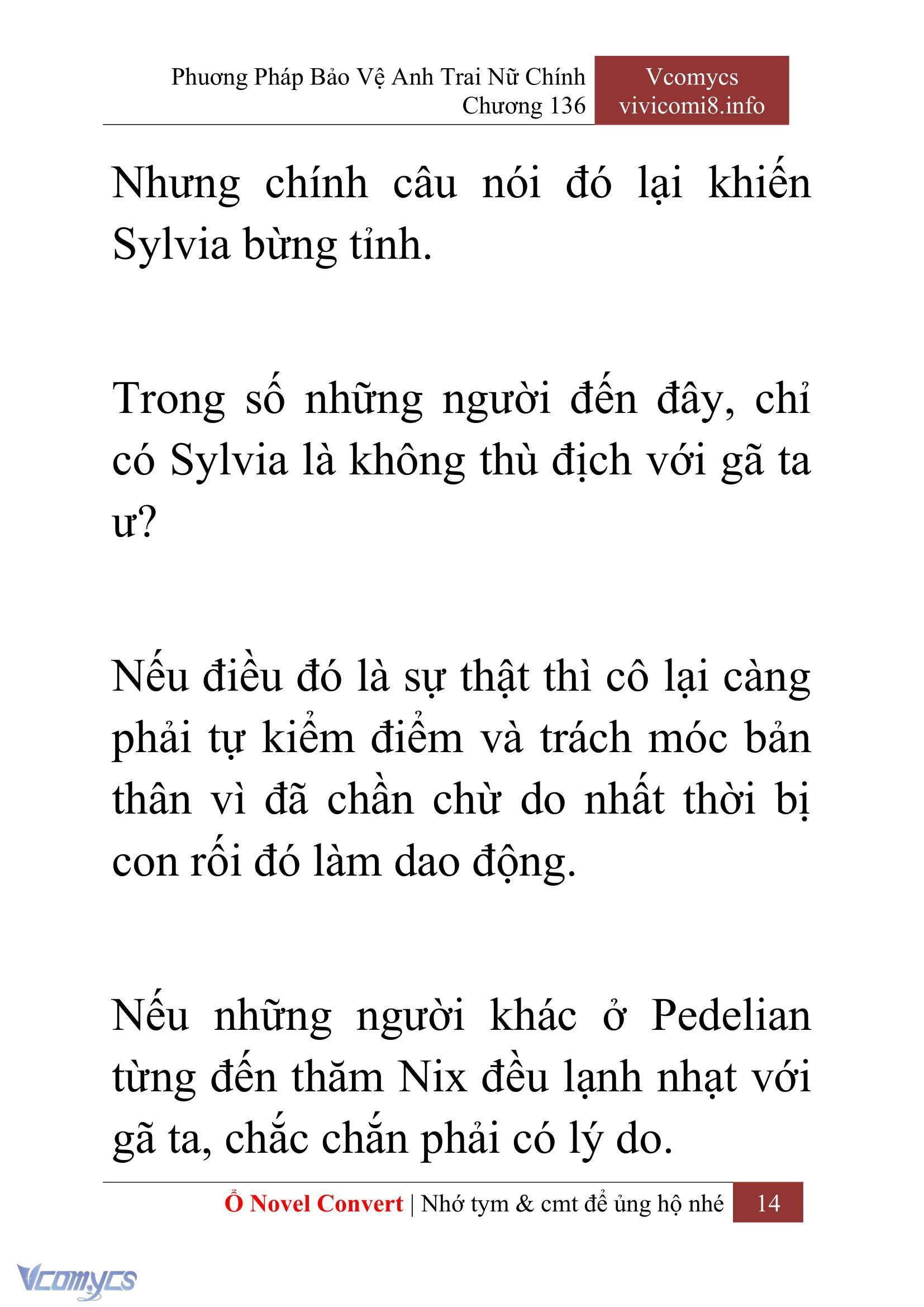[Novel] Phương Pháp Bảo Vệ Anh Trai Nữ Chính Chap 136 - Next Chap 137