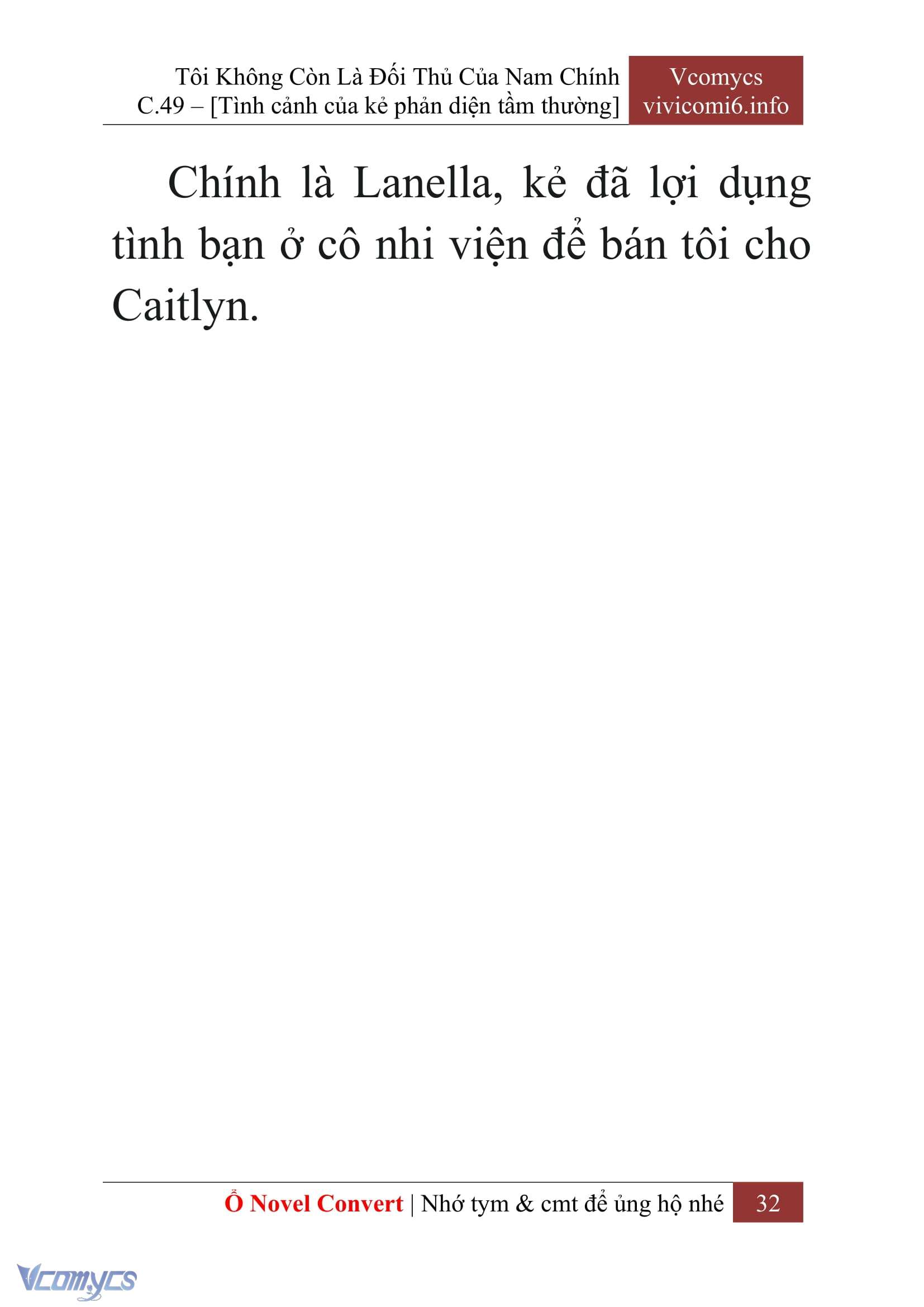 [Novel] Tôi Không Còn Là Đối Thủ Của Nam Chính Chap 49 - Next Chap 50