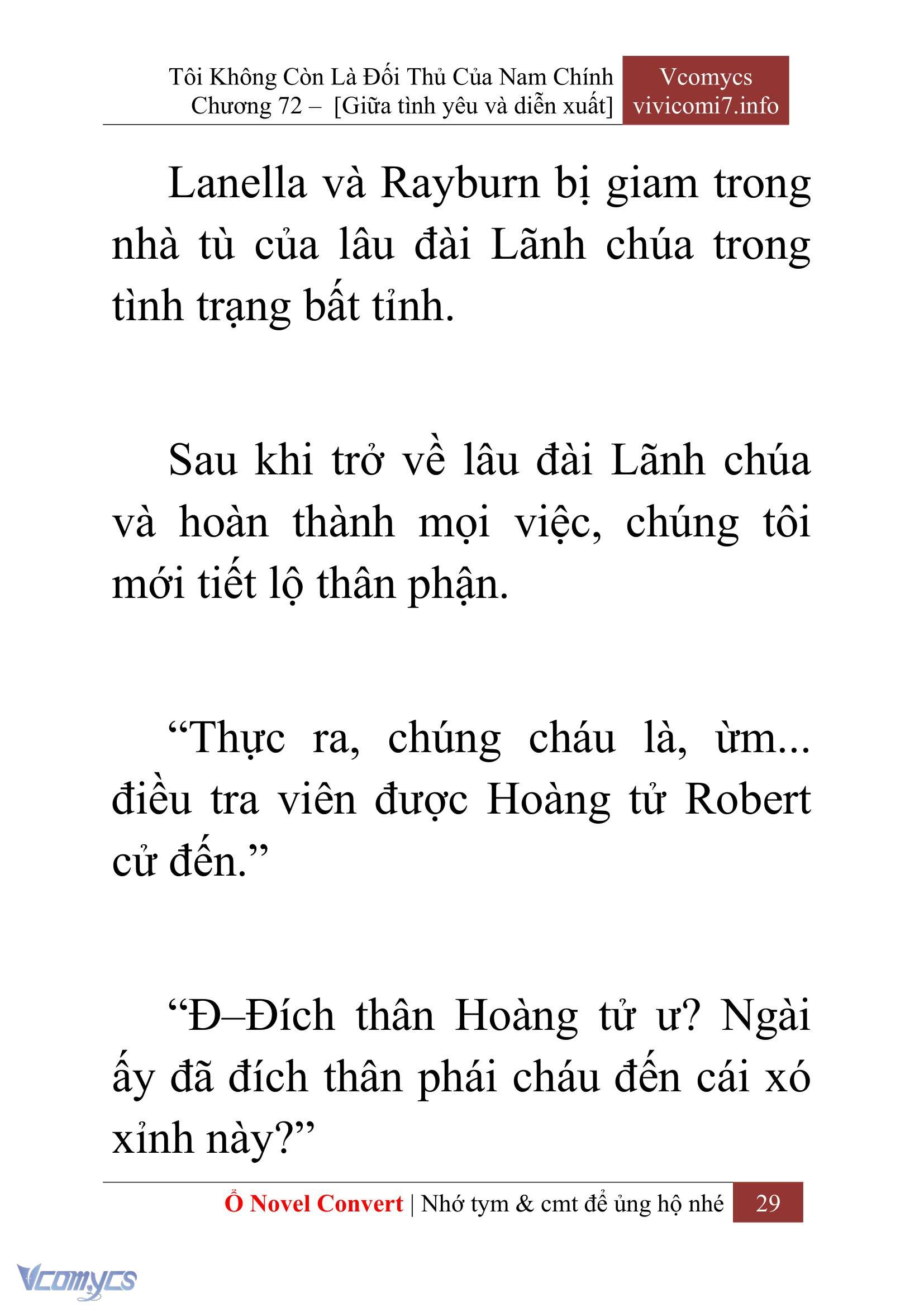 [Novel] Tôi Không Còn Là Đối Thủ Của Nam Chính Chap 72 - Trang 2
