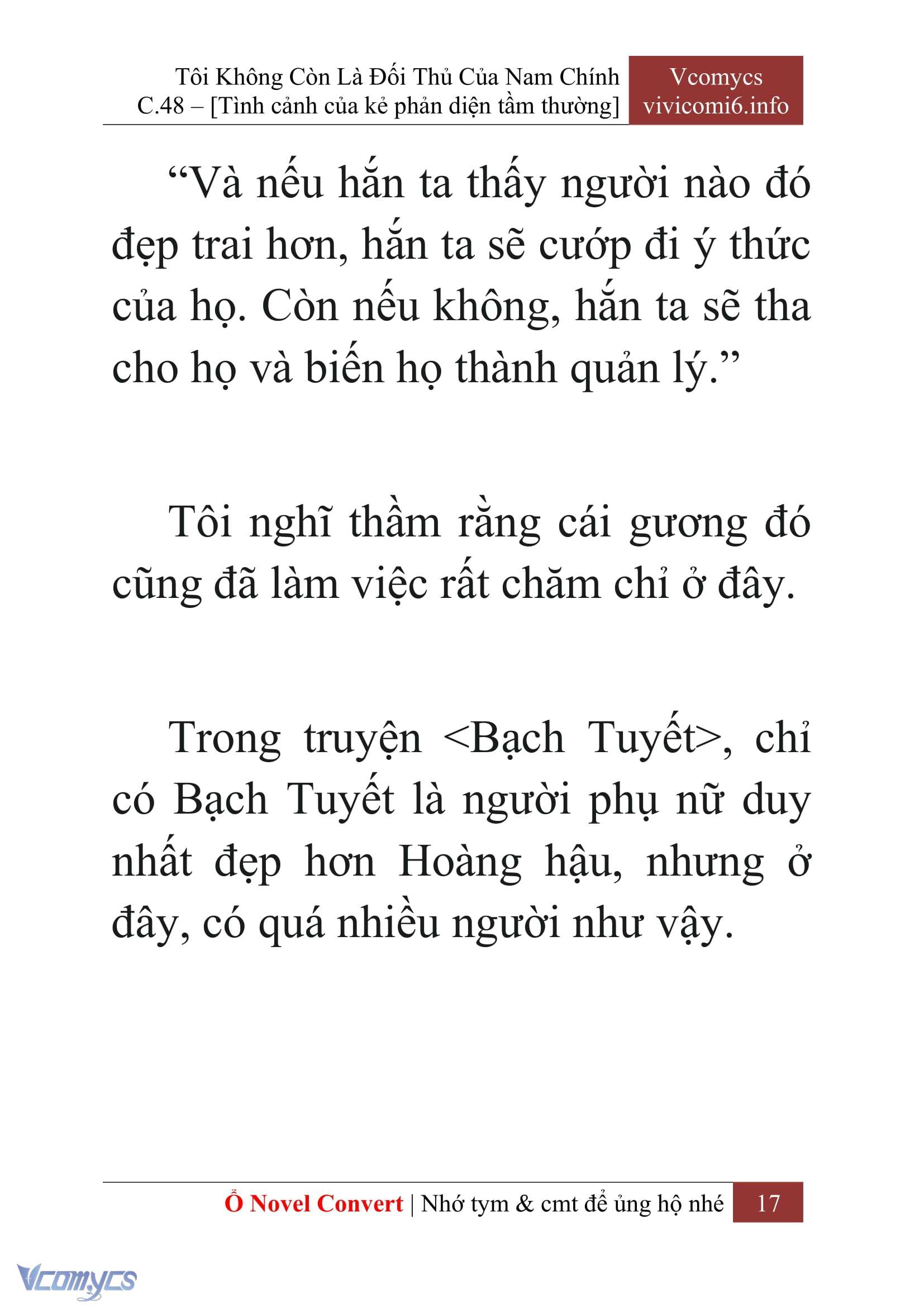 [Novel] Tôi Không Còn Là Đối Thủ Của Nam Chính Chap 48 - Next Chap 49