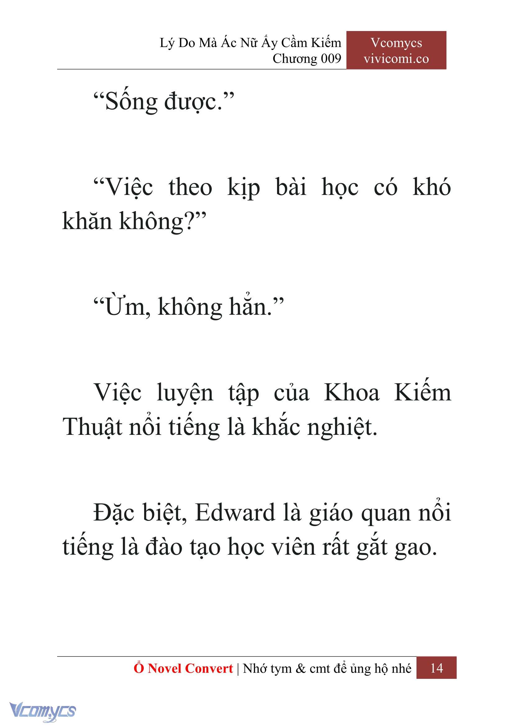 [Novel] Lý Do Mà Ác Nữ Ấy Cầm Kiếm Chap 9 - Next Chap 10