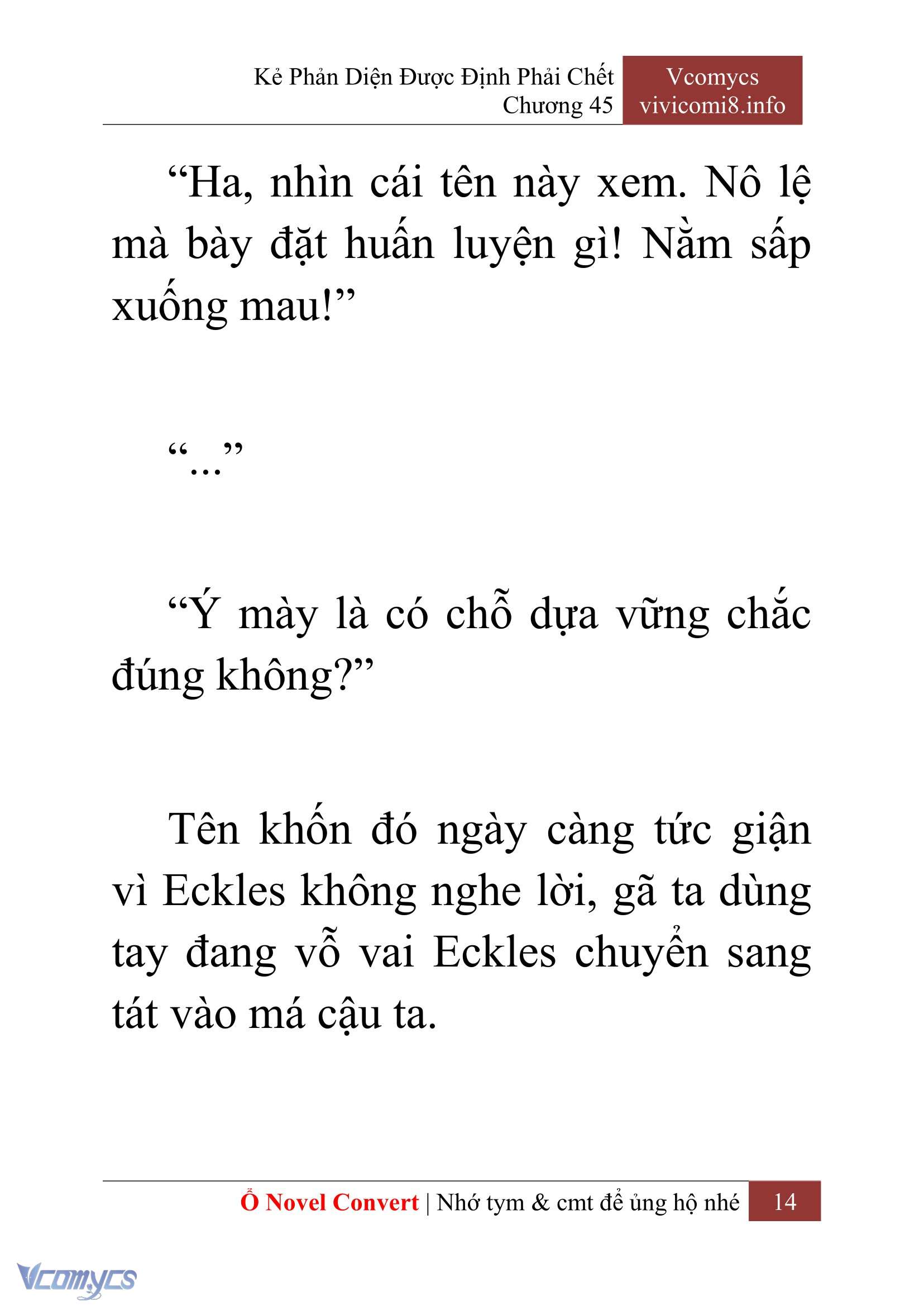 [Novel] Kẻ Phản Diện Được Định Phải Chết Chap 45 - Next Chap 46