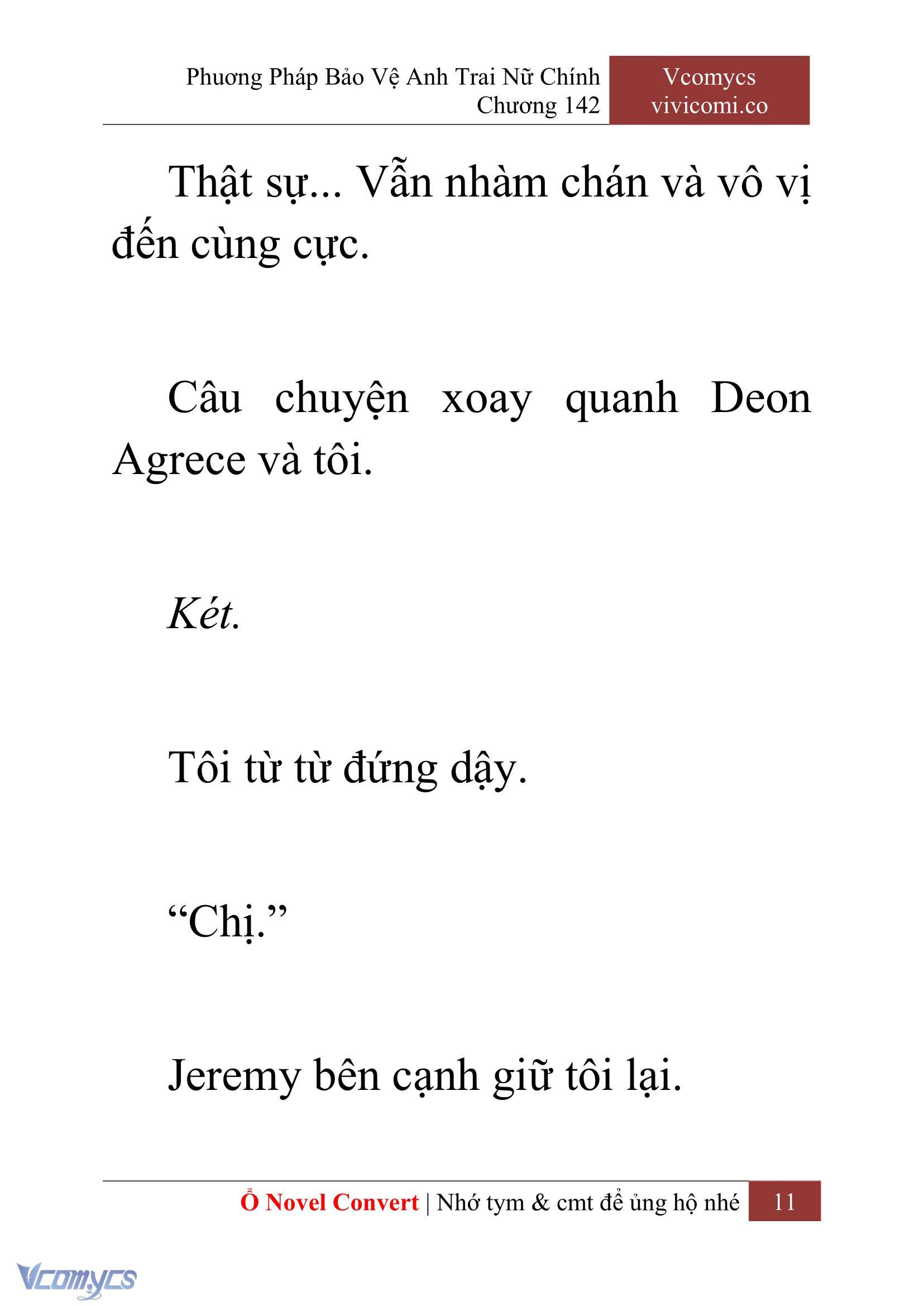 [Novel] Phương Pháp Bảo Vệ Anh Trai Nữ Chính Chap 142 - Next 