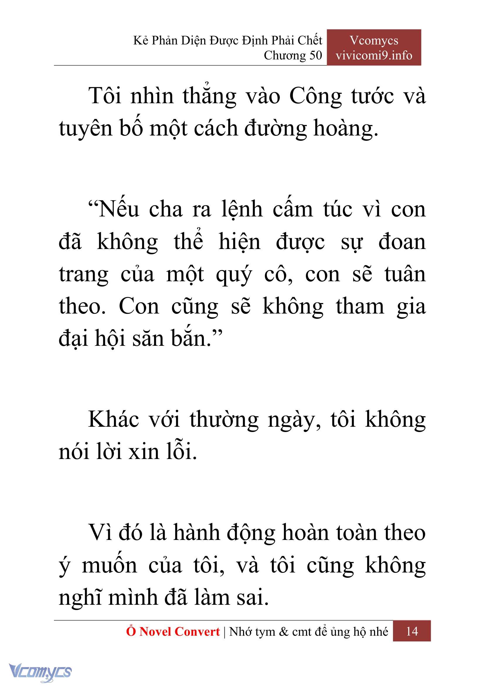 [Novel] Kẻ Phản Diện Được Định Phải Chết Chap 50 - Next Chap 51