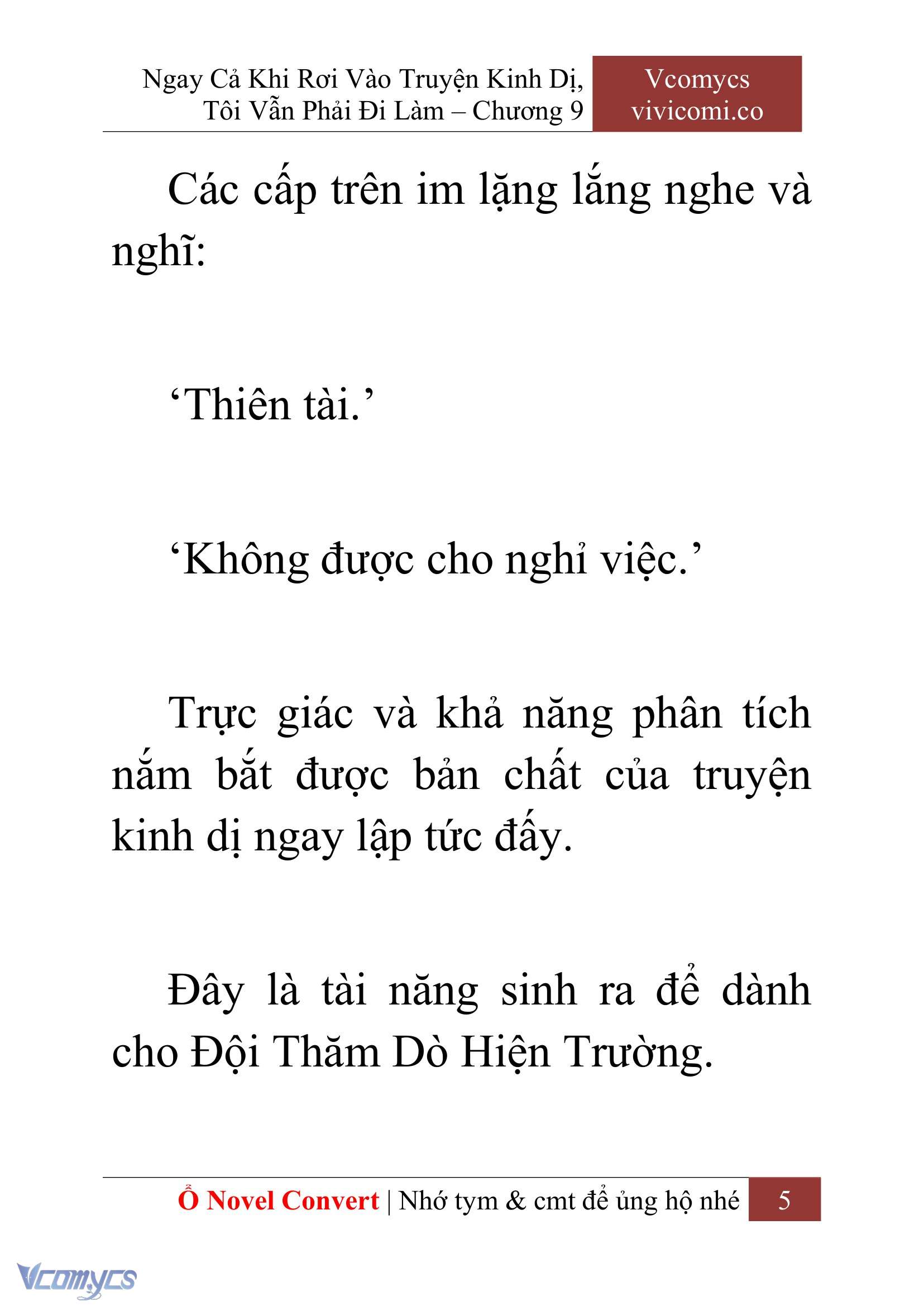 [Novel] Ngay Cả Khi Rơi Vào Truyện Kinh Dị, Tôi Vẫn Phải Đi Làm Chap 9 - Trang 2