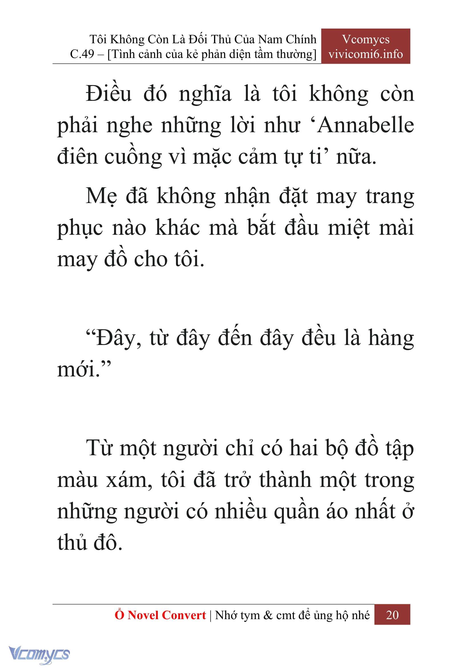 [Novel] Tôi Không Còn Là Đối Thủ Của Nam Chính Chap 49 - Next Chap 50
