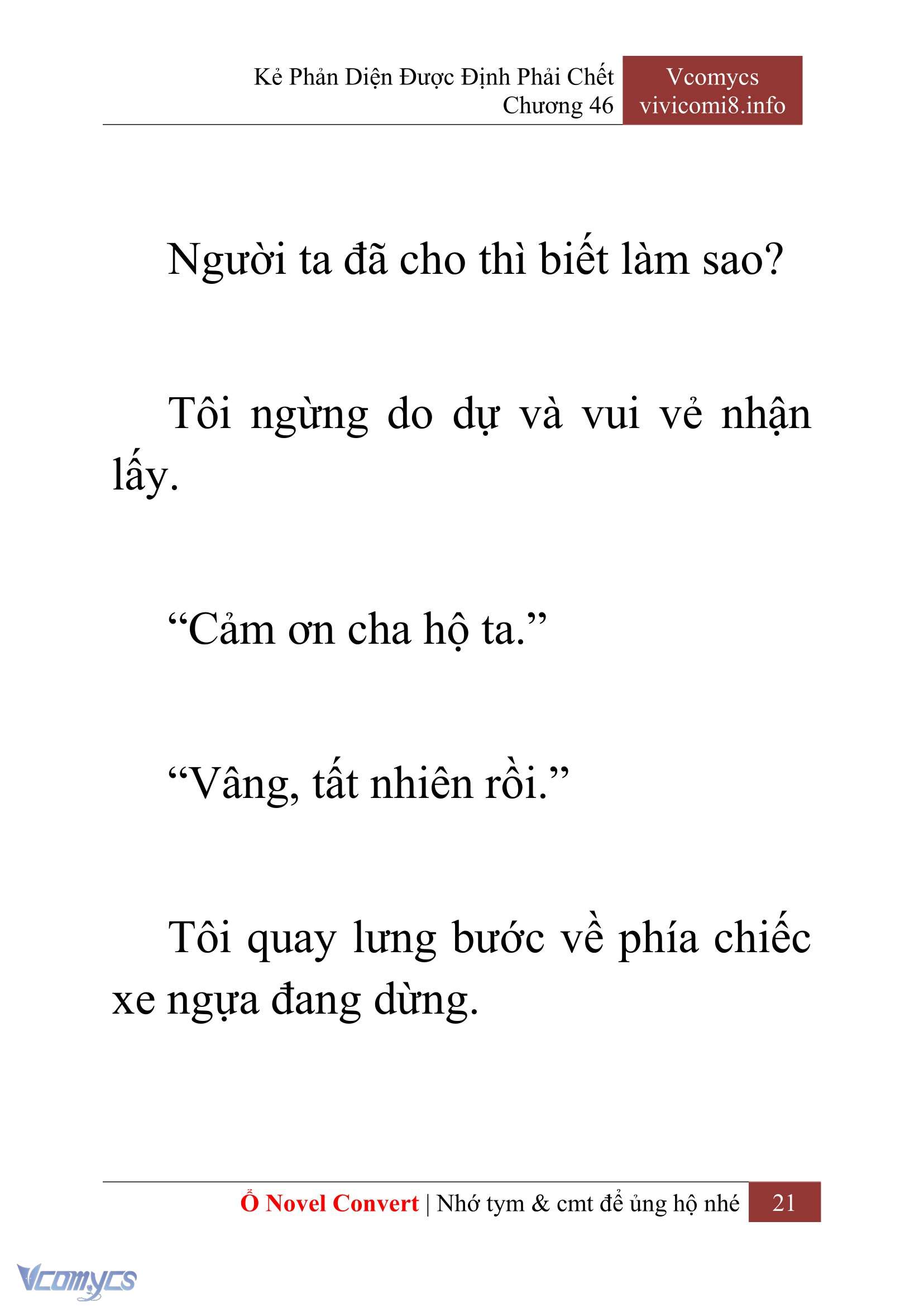 [Novel] Kẻ Phản Diện Được Định Phải Chết Chap 46 - Next Chap 47