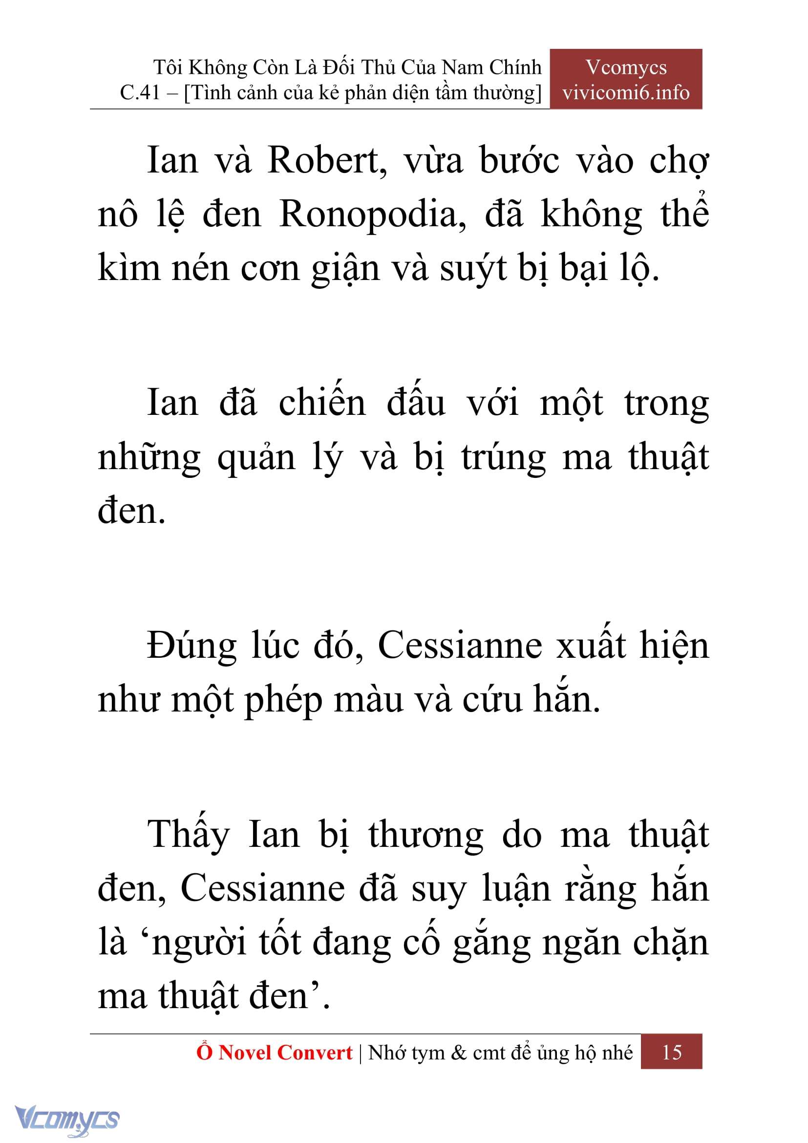 [Novel] Tôi Không Còn Là Đối Thủ Của Nam Chính Chap 41 - Next Chap 42