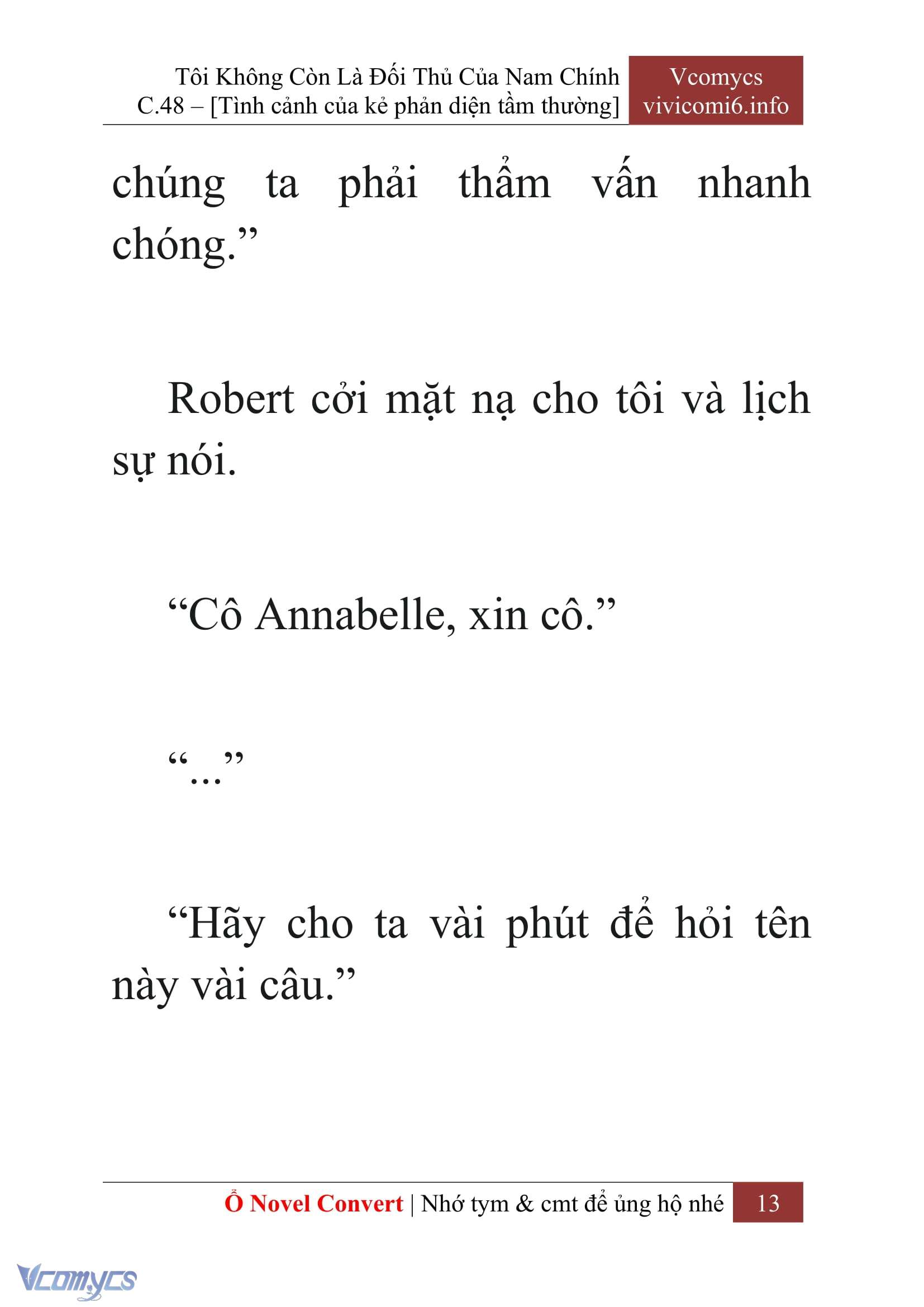[Novel] Tôi Không Còn Là Đối Thủ Của Nam Chính Chap 48 - Next Chap 49