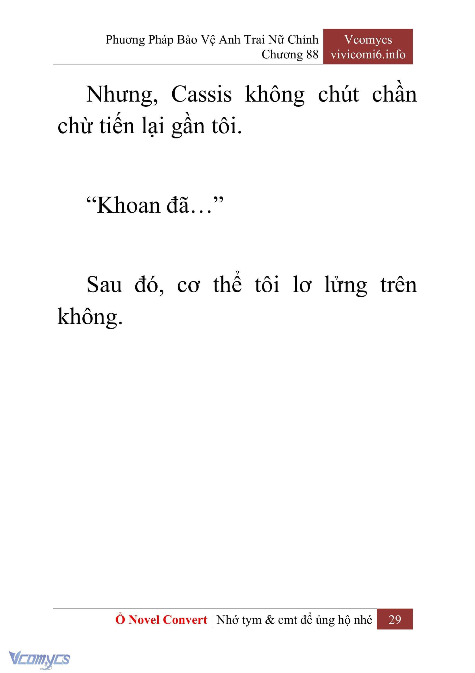 [Novel] Phương Pháp Bảo Vệ Anh Trai Nữ Chính Chap 88 - Next Chap 89