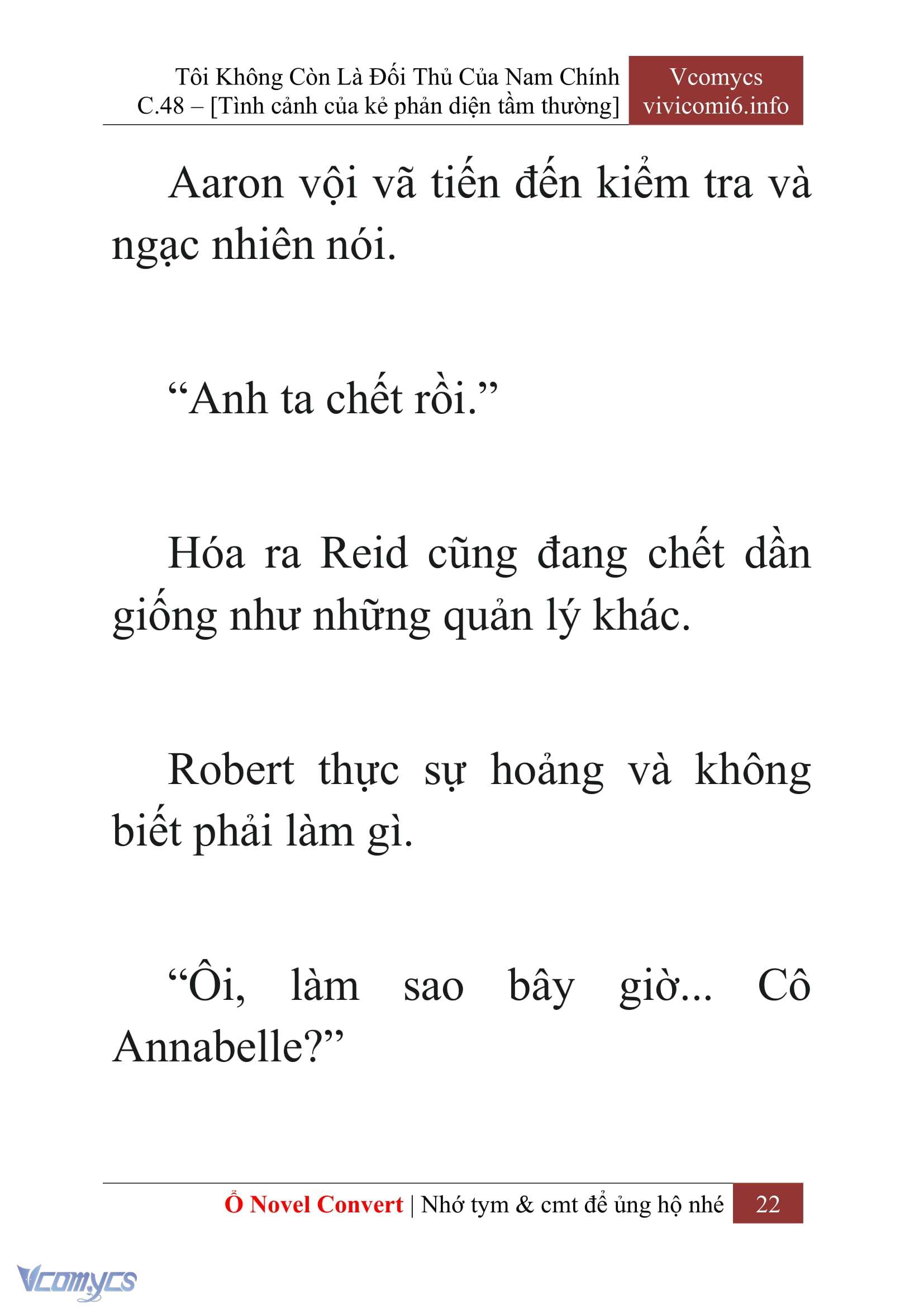 [Novel] Tôi Không Còn Là Đối Thủ Của Nam Chính Chap 48 - Next Chap 49