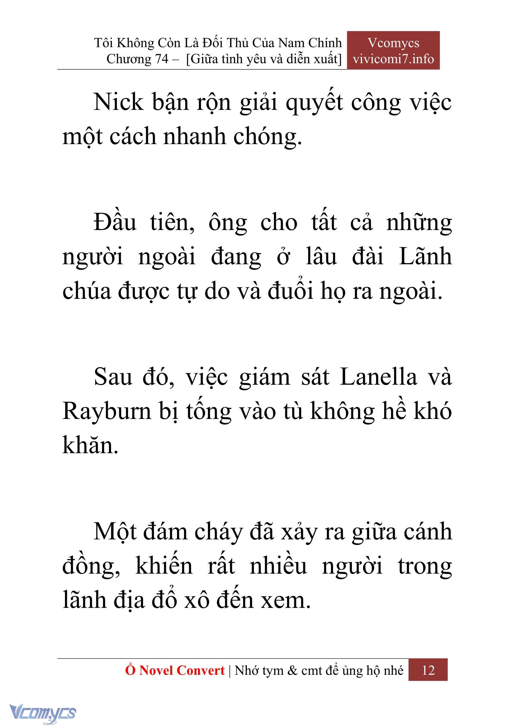 [Novel] Tôi Không Còn Là Đối Thủ Của Nam Chính Chap 74 - Next 