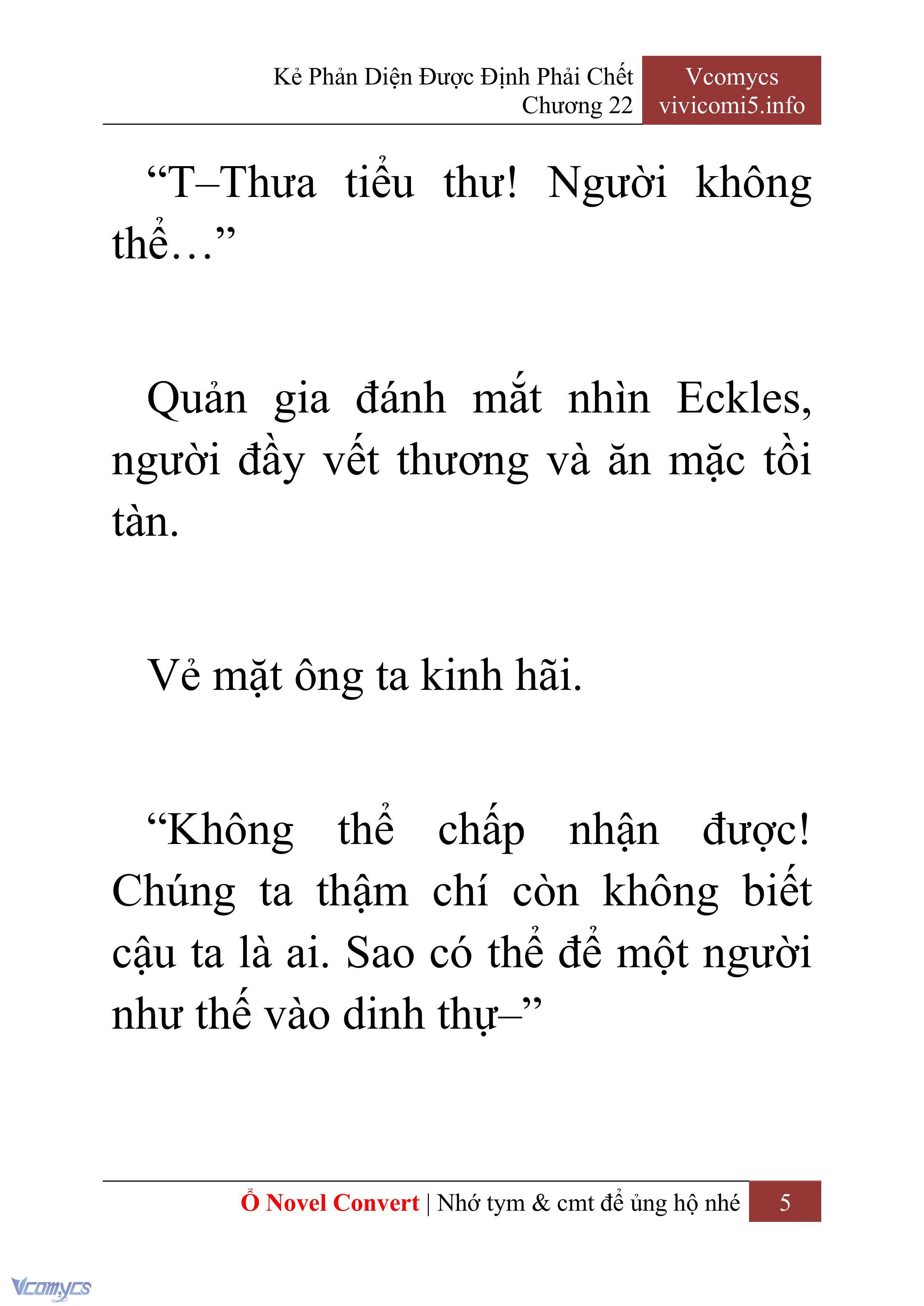 [Novel] Kẻ Phản Diện Được Định Phải Chết Chap 22 - Trang 2