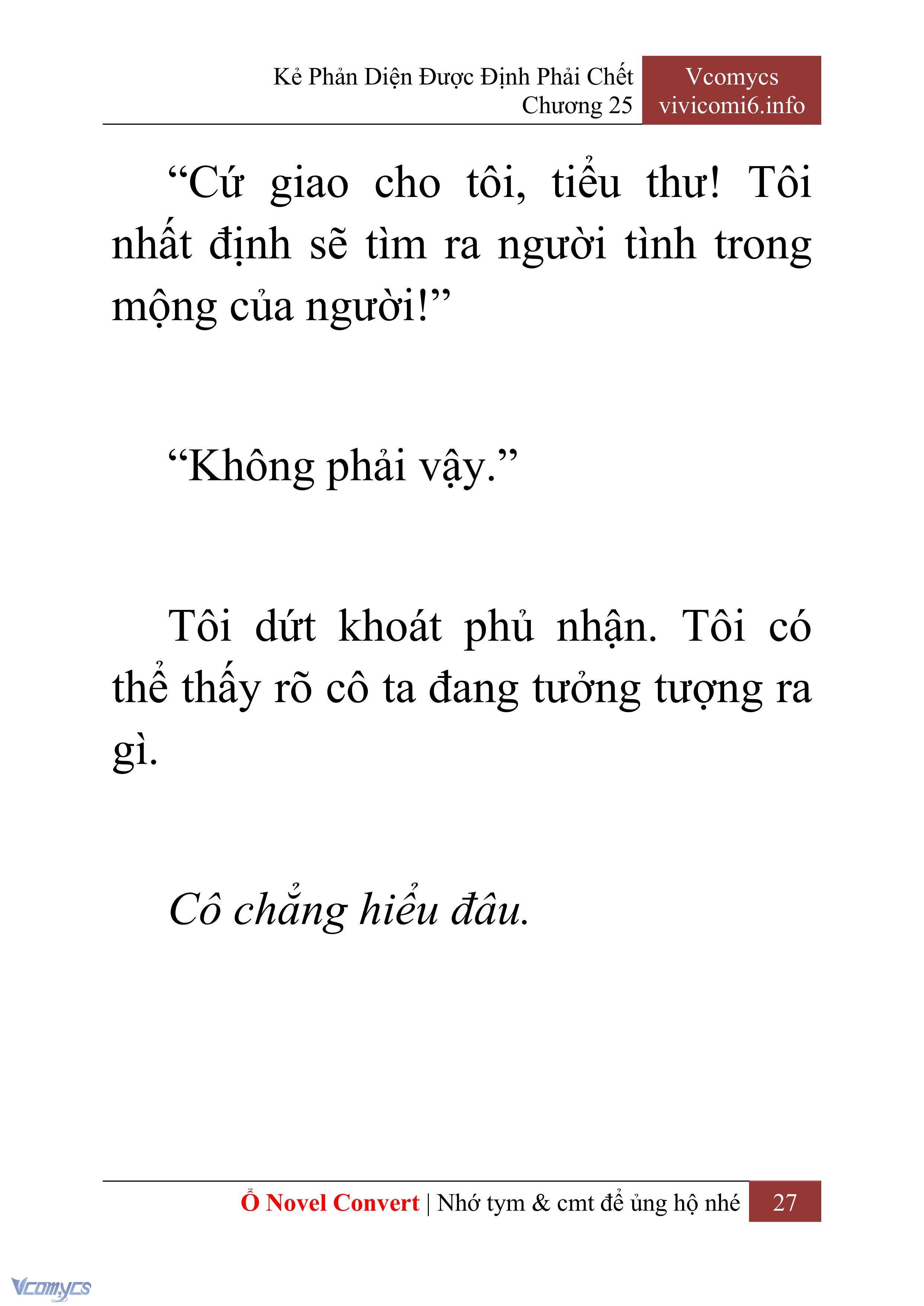 [Novel] Kẻ Phản Diện Được Định Phải Chết Chap 25 - Trang 2