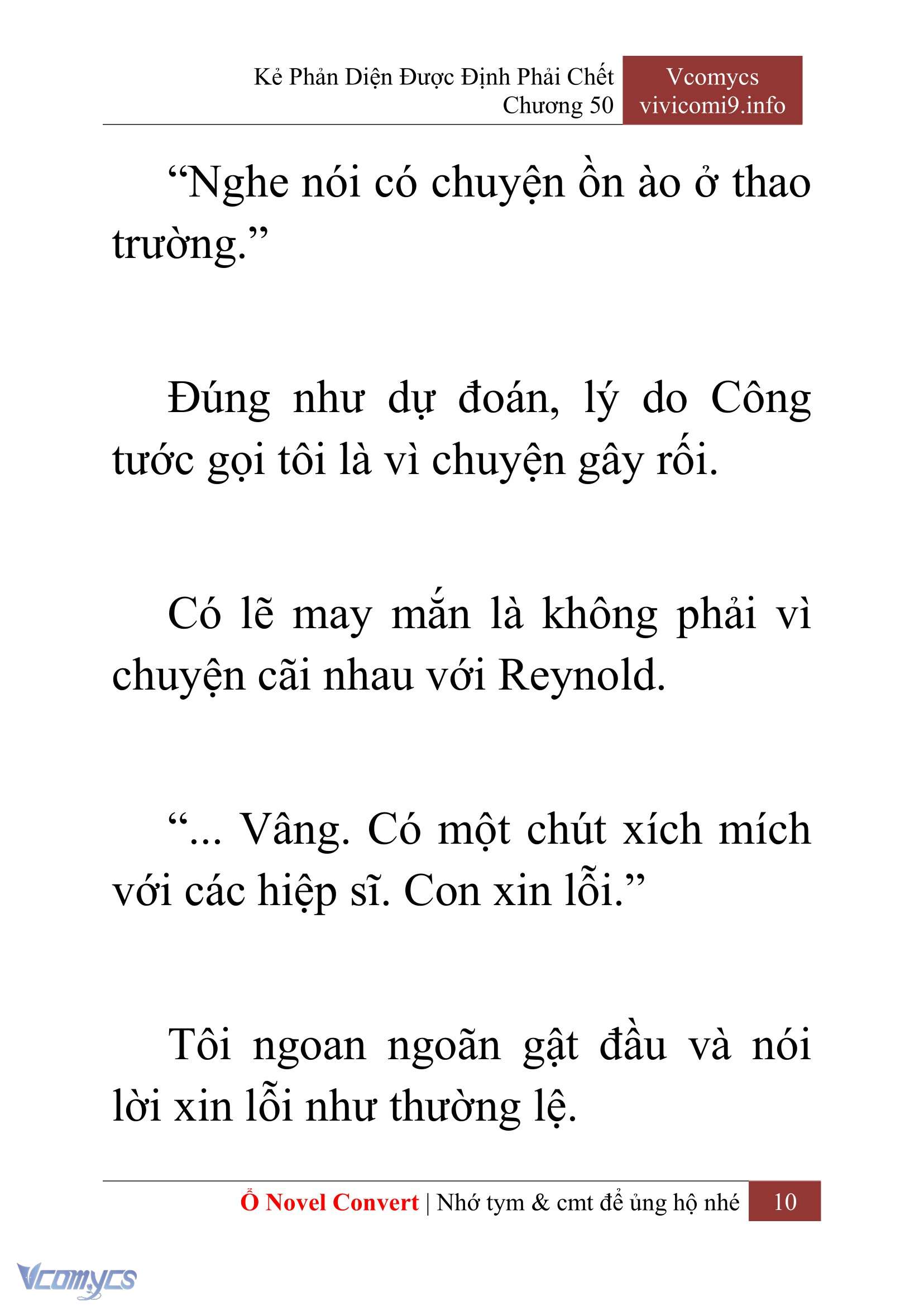 [Novel] Kẻ Phản Diện Được Định Phải Chết Chap 50 - Next Chap 51