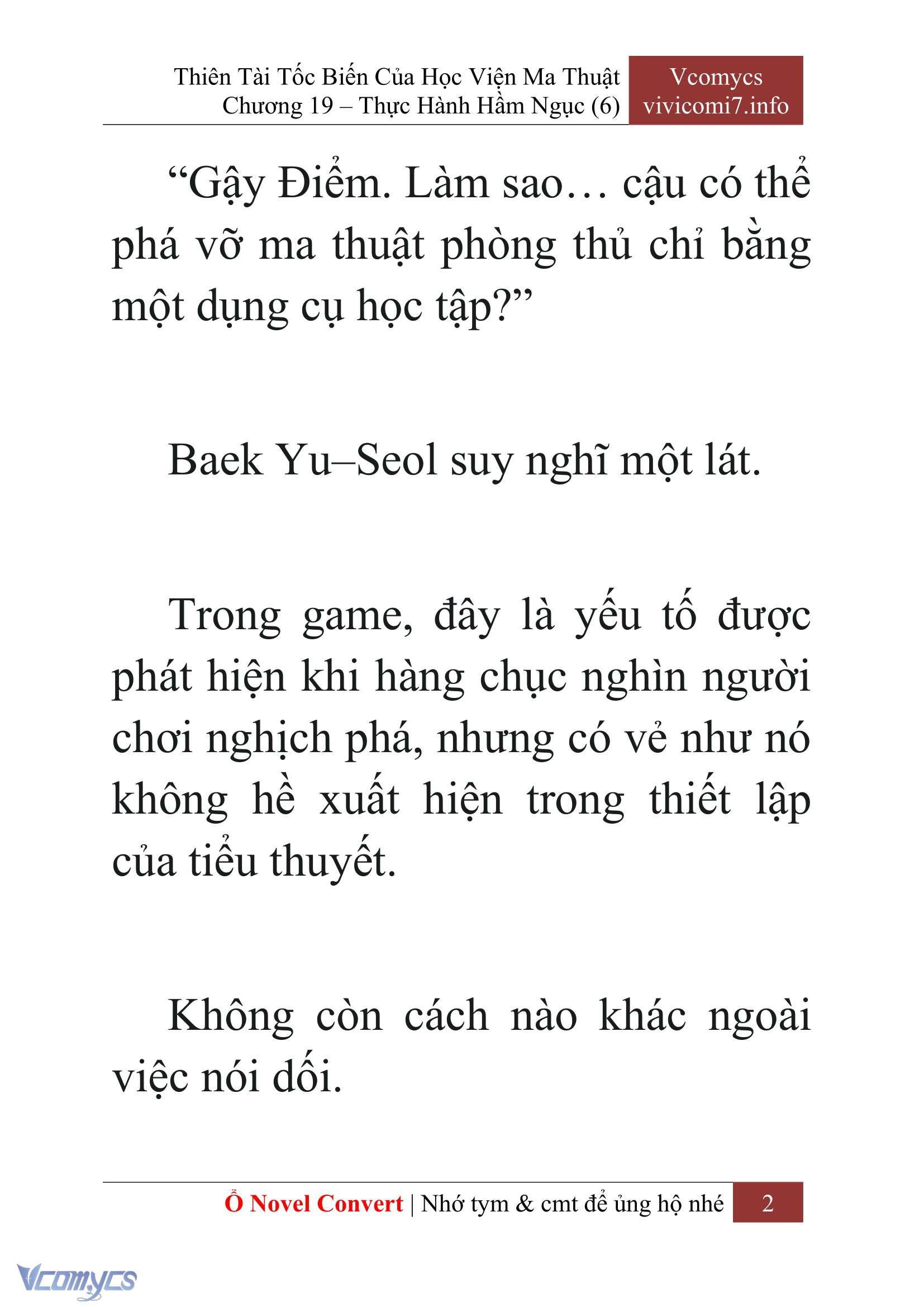[Novel] Thiên Tài Tốc Biến Của Học Viện Ma Thuật Chap 19 - Next Chap 20
