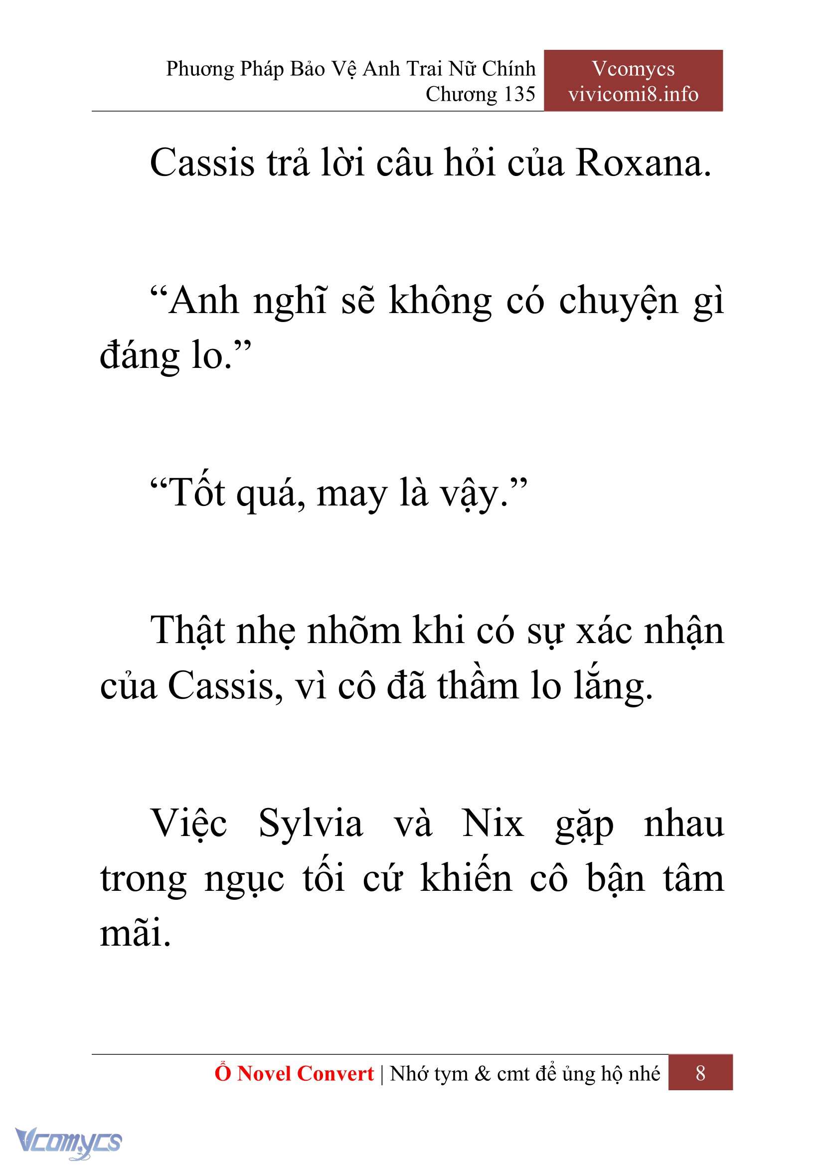 [Novel] Phương Pháp Bảo Vệ Anh Trai Nữ Chính Chap 135 - Trang 2