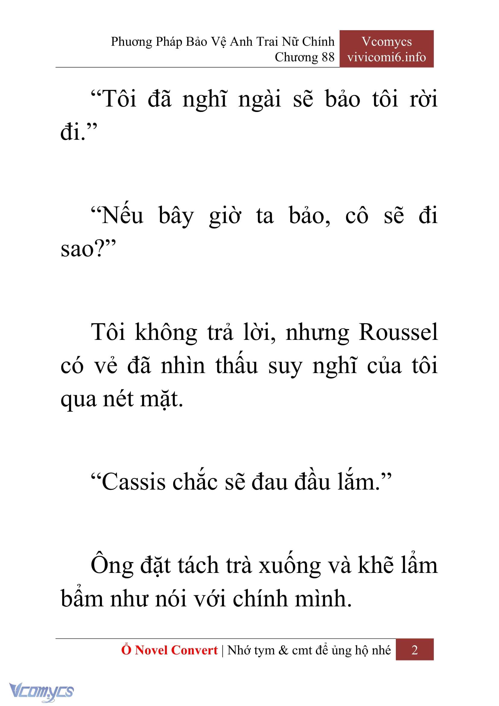 [Novel] Phương Pháp Bảo Vệ Anh Trai Nữ Chính Chap 88 - Next Chap 89
