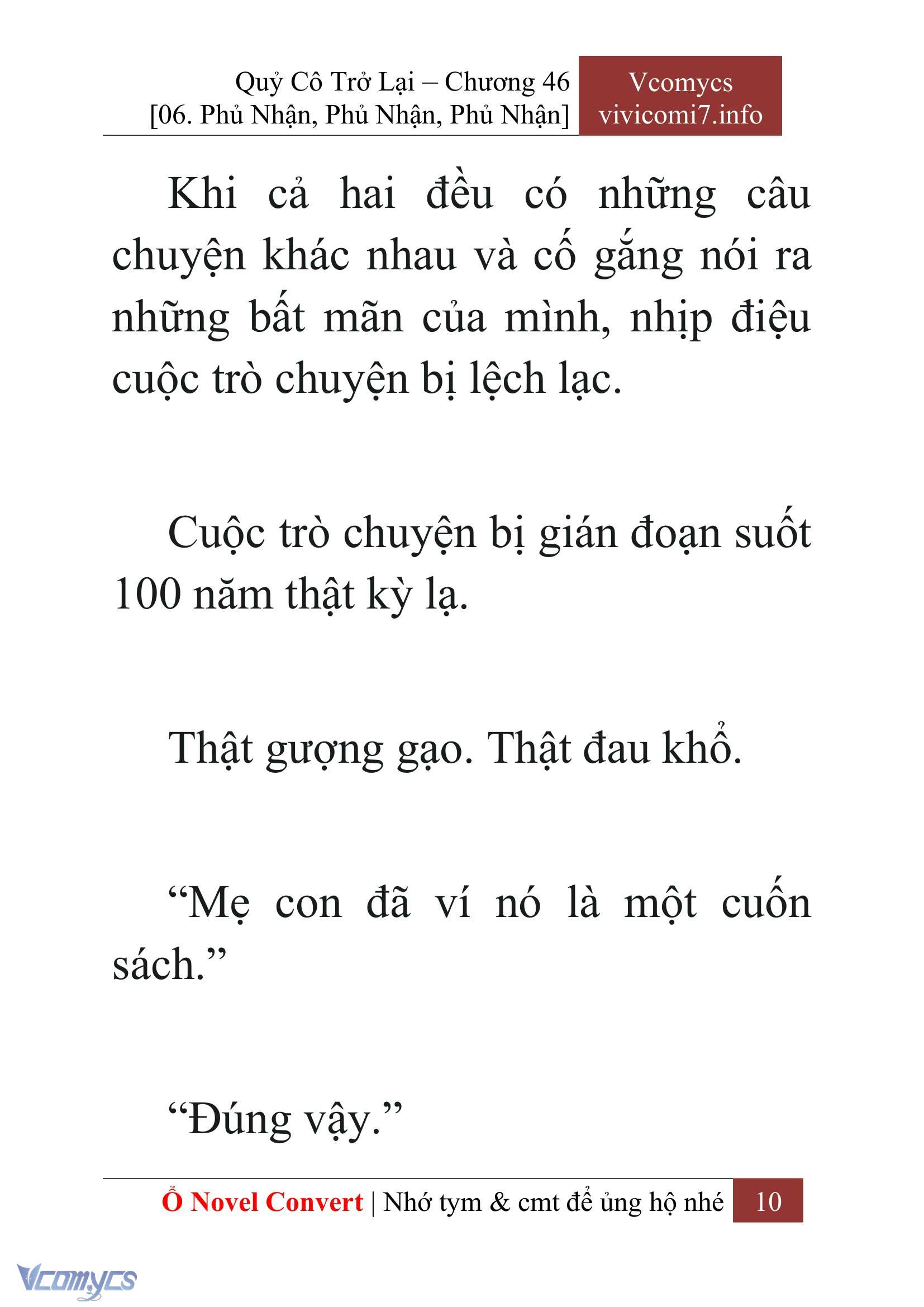 [Novel] Quý Cô Trở Lại Chap 46 - Trang 2