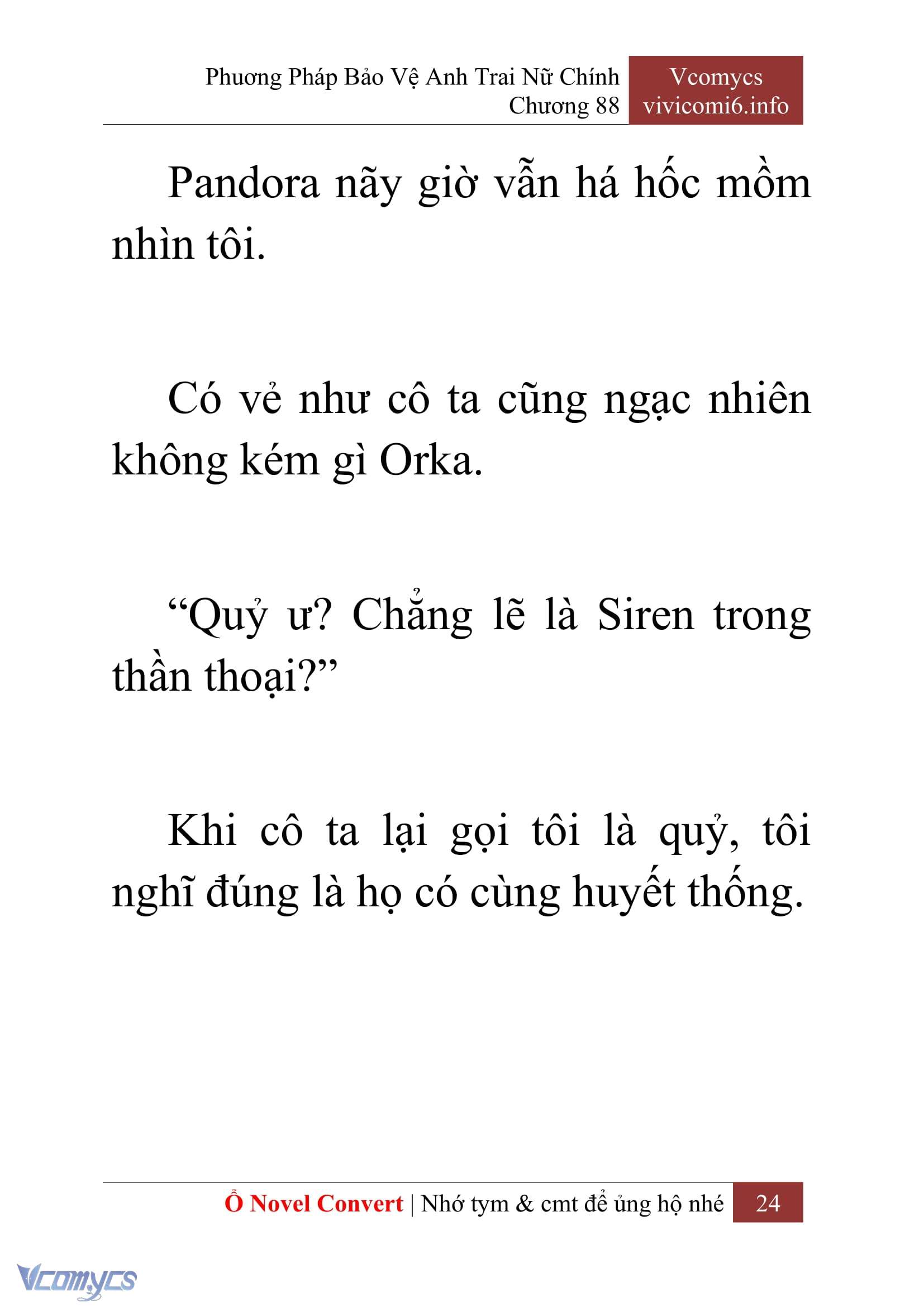 [Novel] Phương Pháp Bảo Vệ Anh Trai Nữ Chính Chap 88 - Next Chap 89
