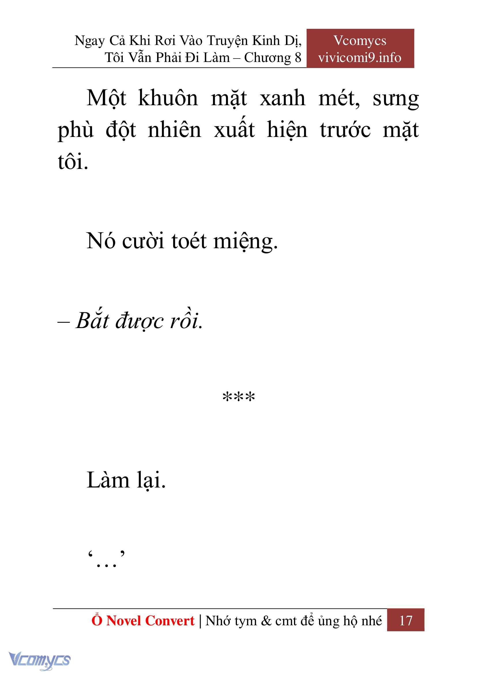 [Novel] Ngay Cả Khi Rơi Vào Truyện Kinh Dị, Tôi Vẫn Phải Đi Làm Chap 8 - Trang 2