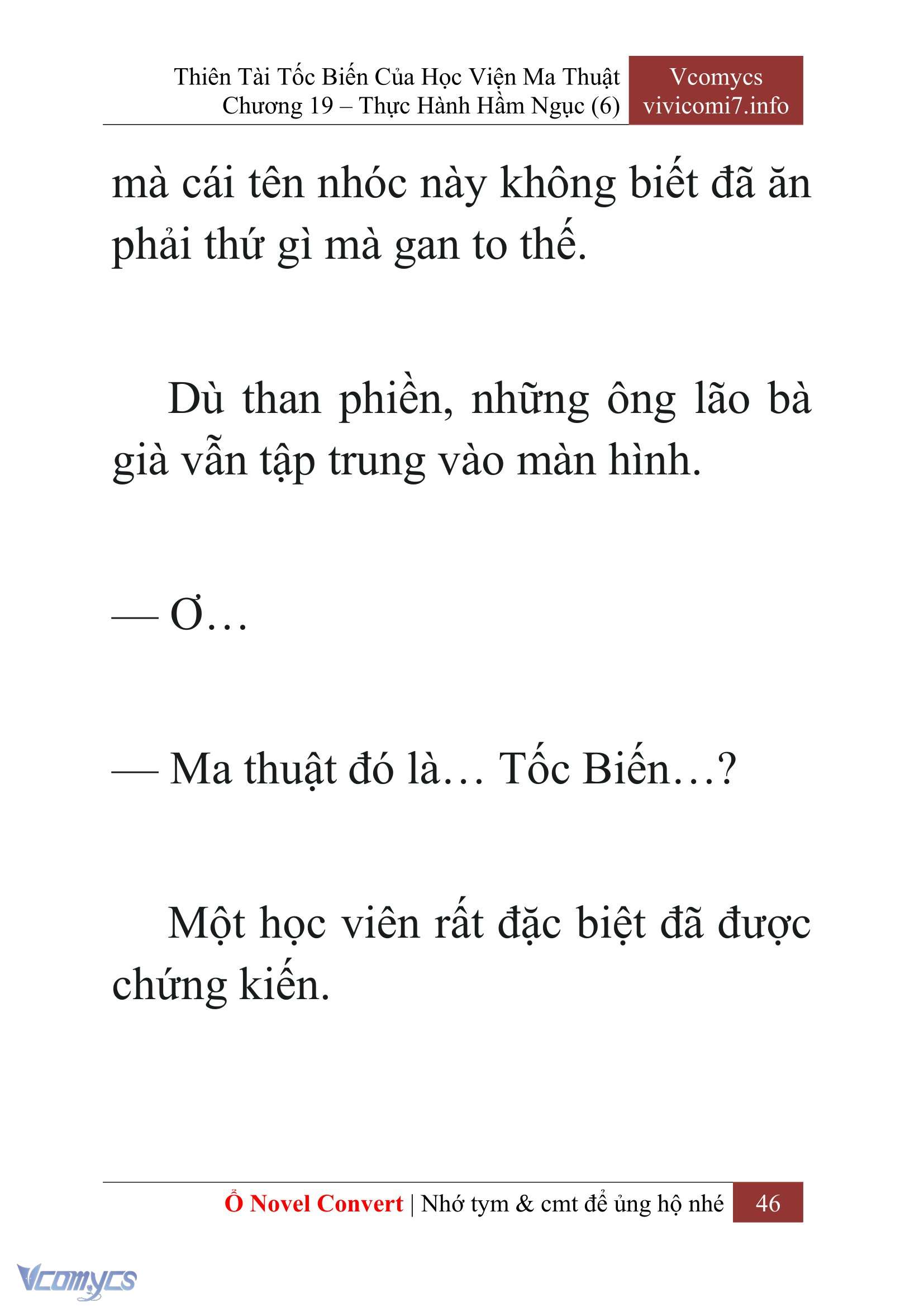 [Novel] Thiên Tài Tốc Biến Của Học Viện Ma Thuật Chap 19 - Next Chap 20