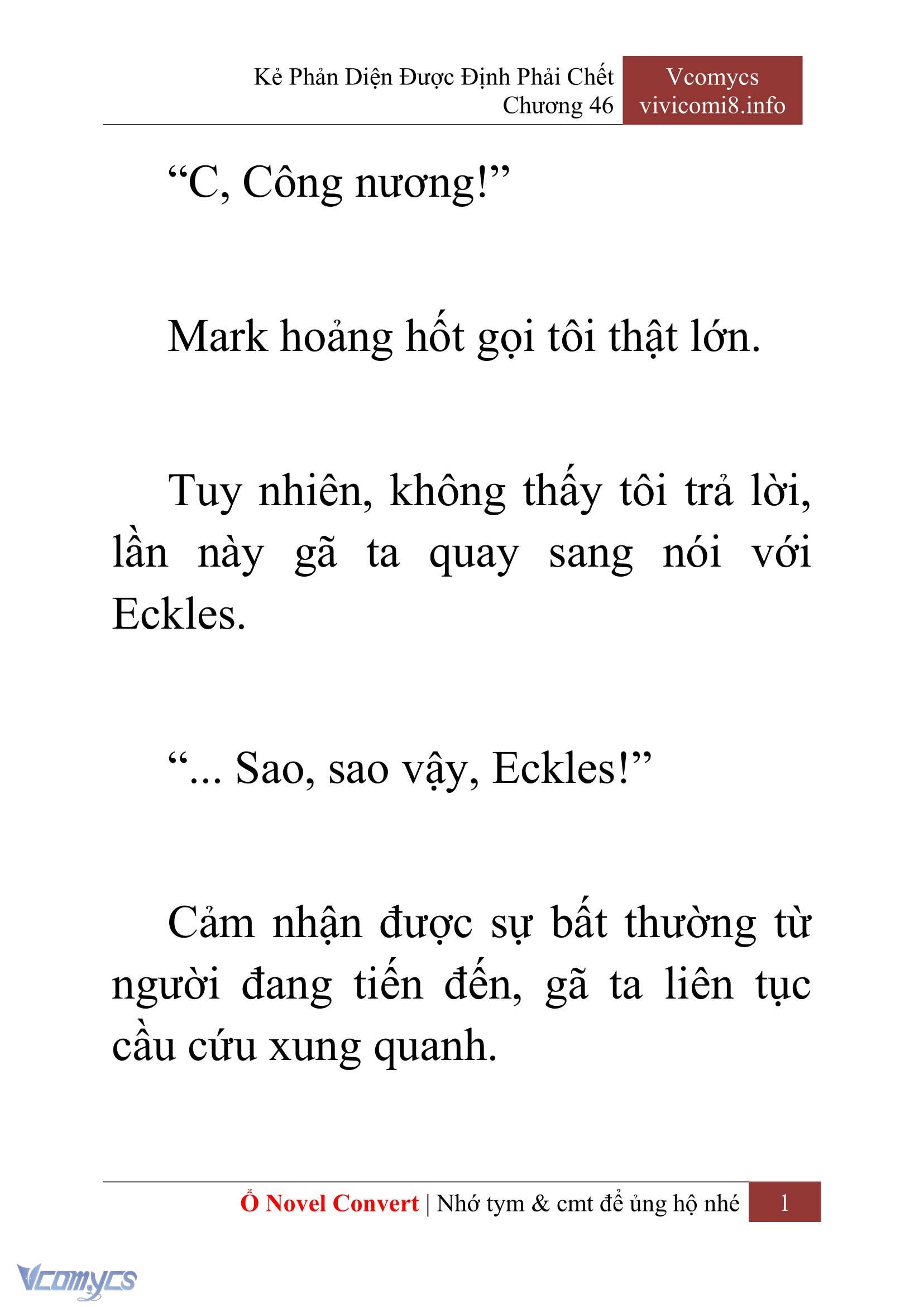 [Novel] Kẻ Phản Diện Được Định Phải Chết Chap 46 - Next Chap 47