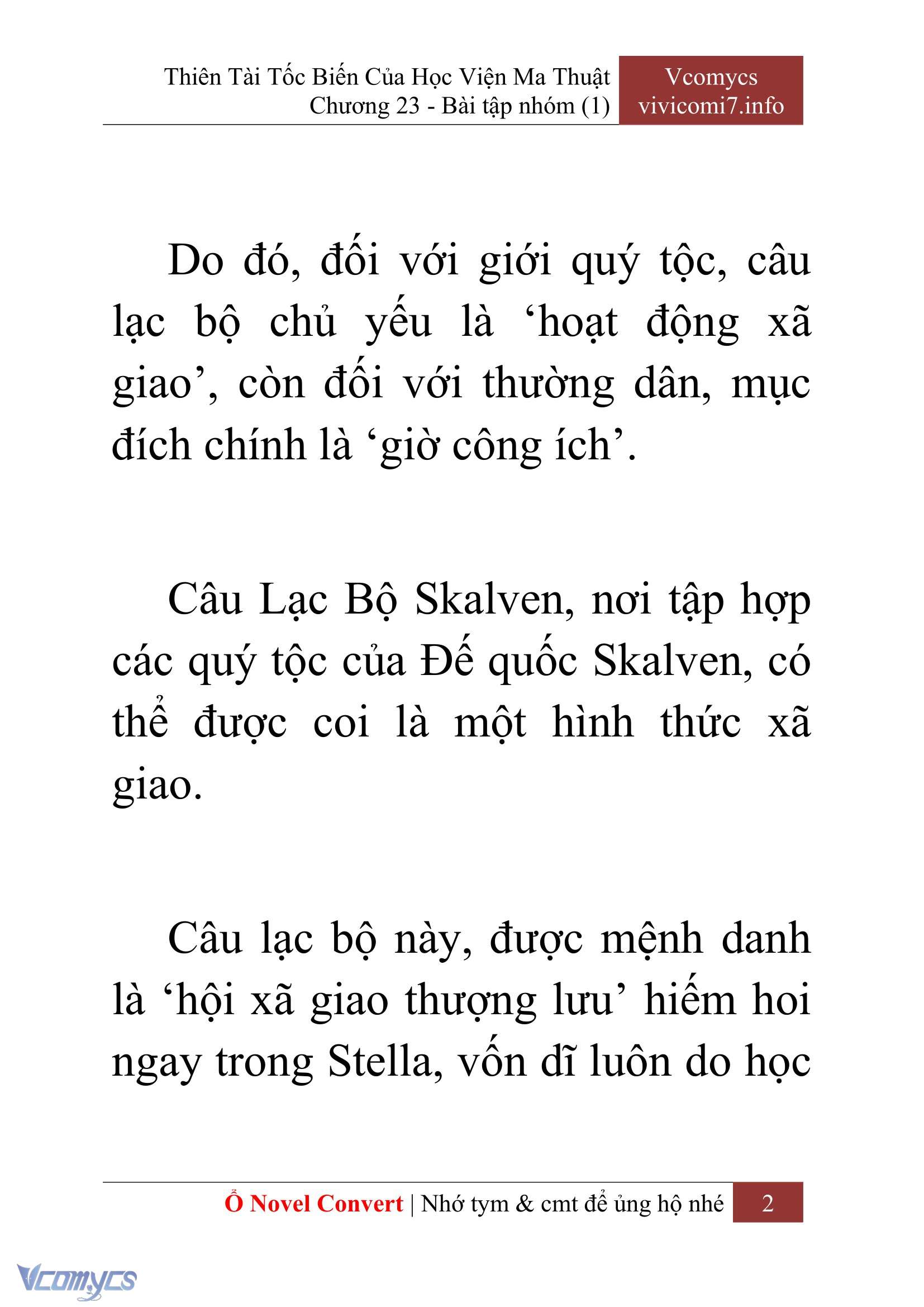 [Novel] Thiên Tài Tốc Biến Của Học Viện Ma Thuật Chap 23 - Next 