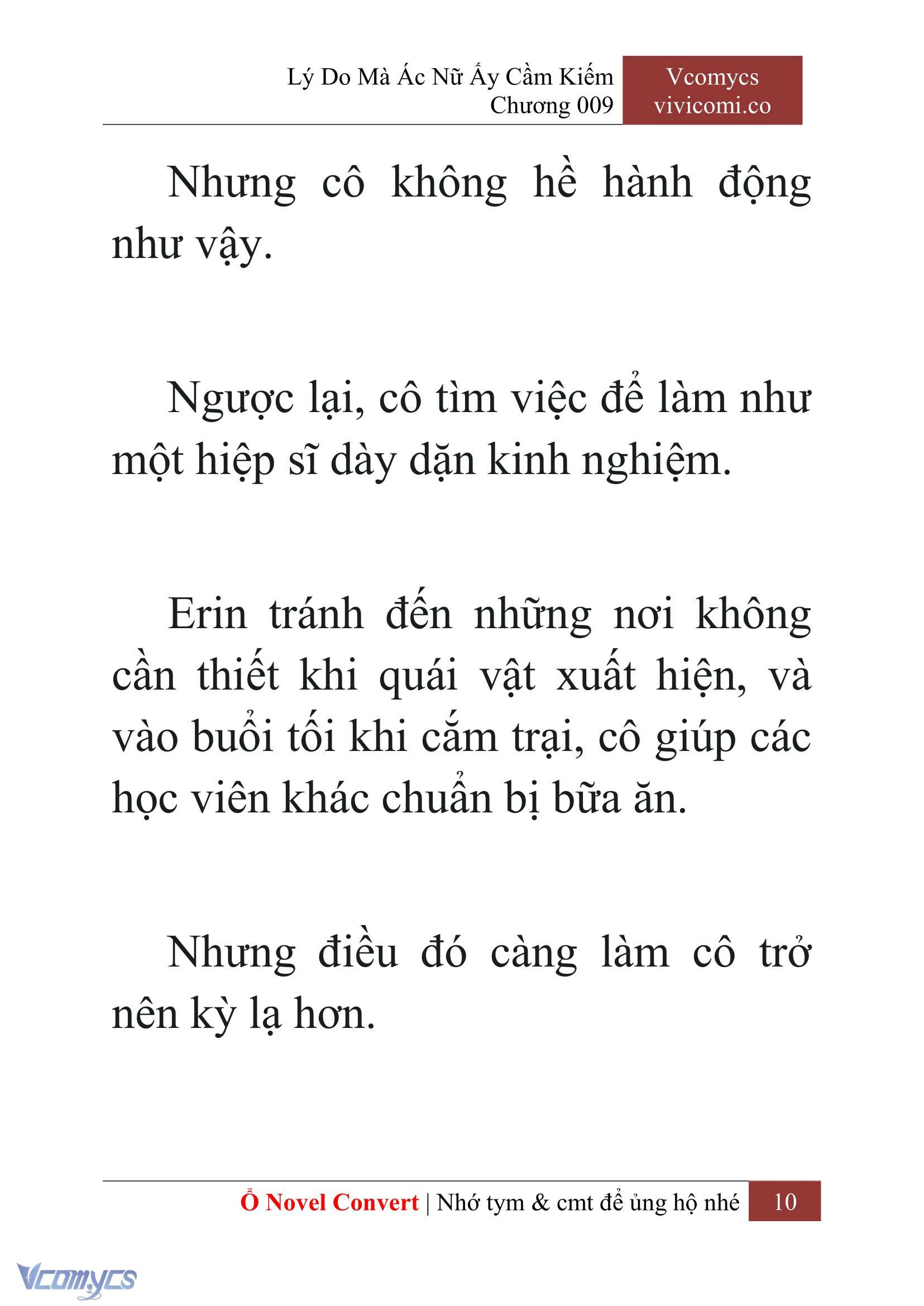 [Novel] Lý Do Mà Ác Nữ Ấy Cầm Kiếm Chap 9 - Next Chap 10
