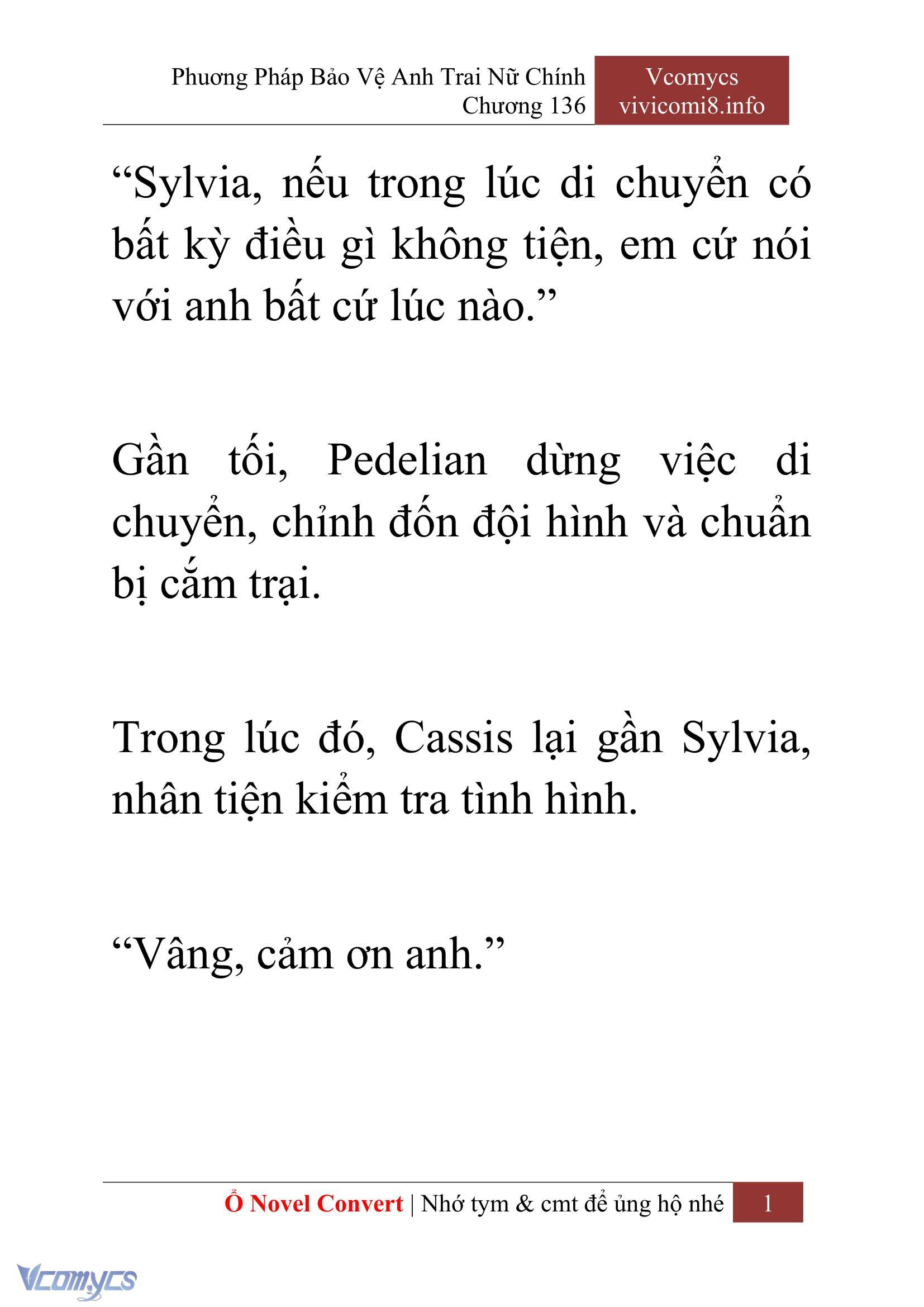 [Novel] Phương Pháp Bảo Vệ Anh Trai Nữ Chính Chap 136 - Next Chap 137