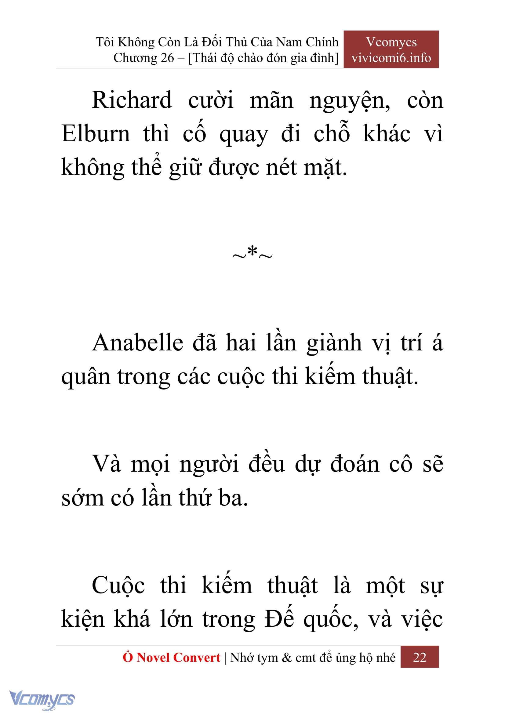 [Novel] Tôi Không Còn Là Đối Thủ Của Nam Chính Chap 26 - Trang 2